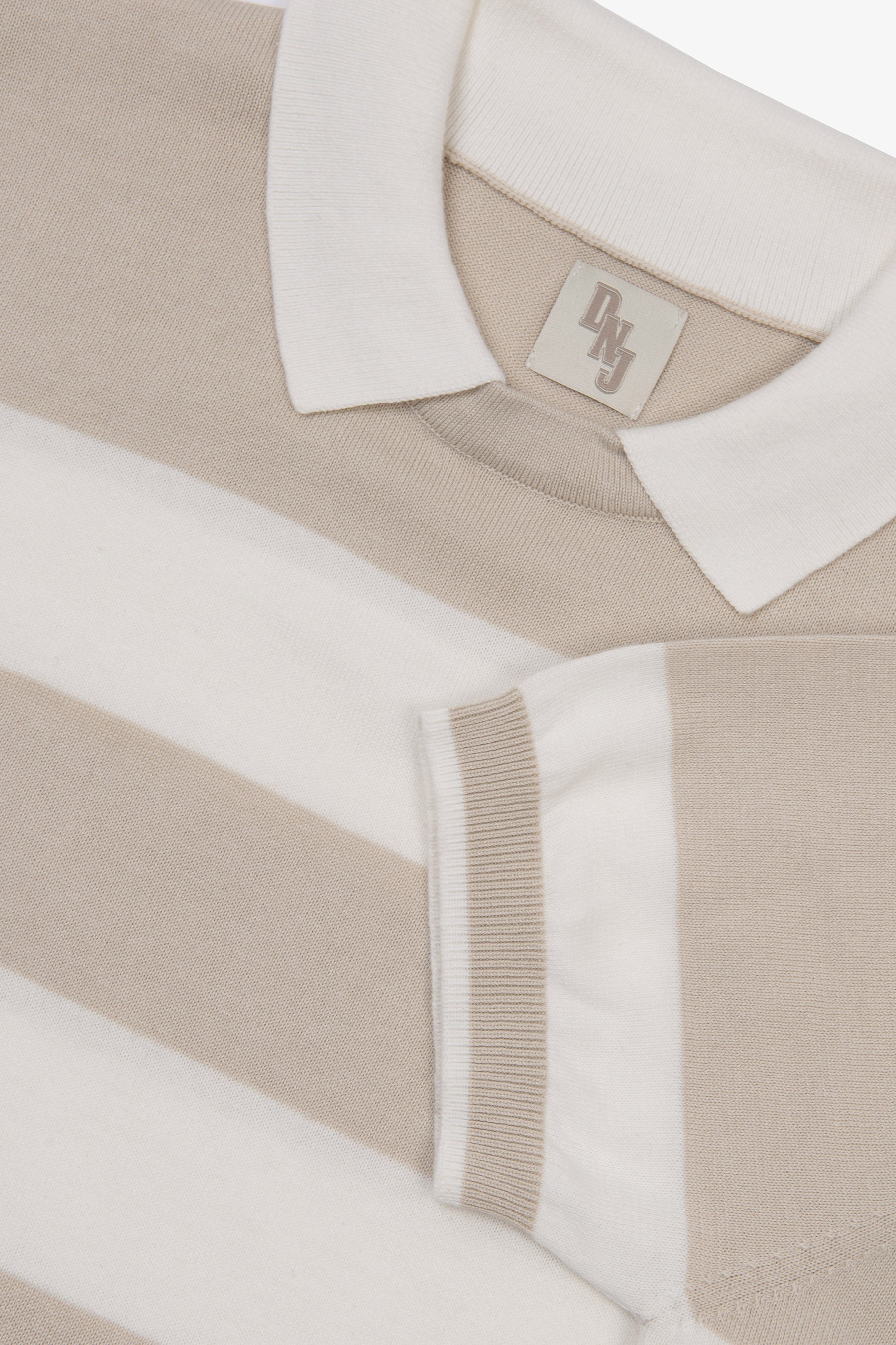 Polo a righe bicolore off white DNJ-Dan John