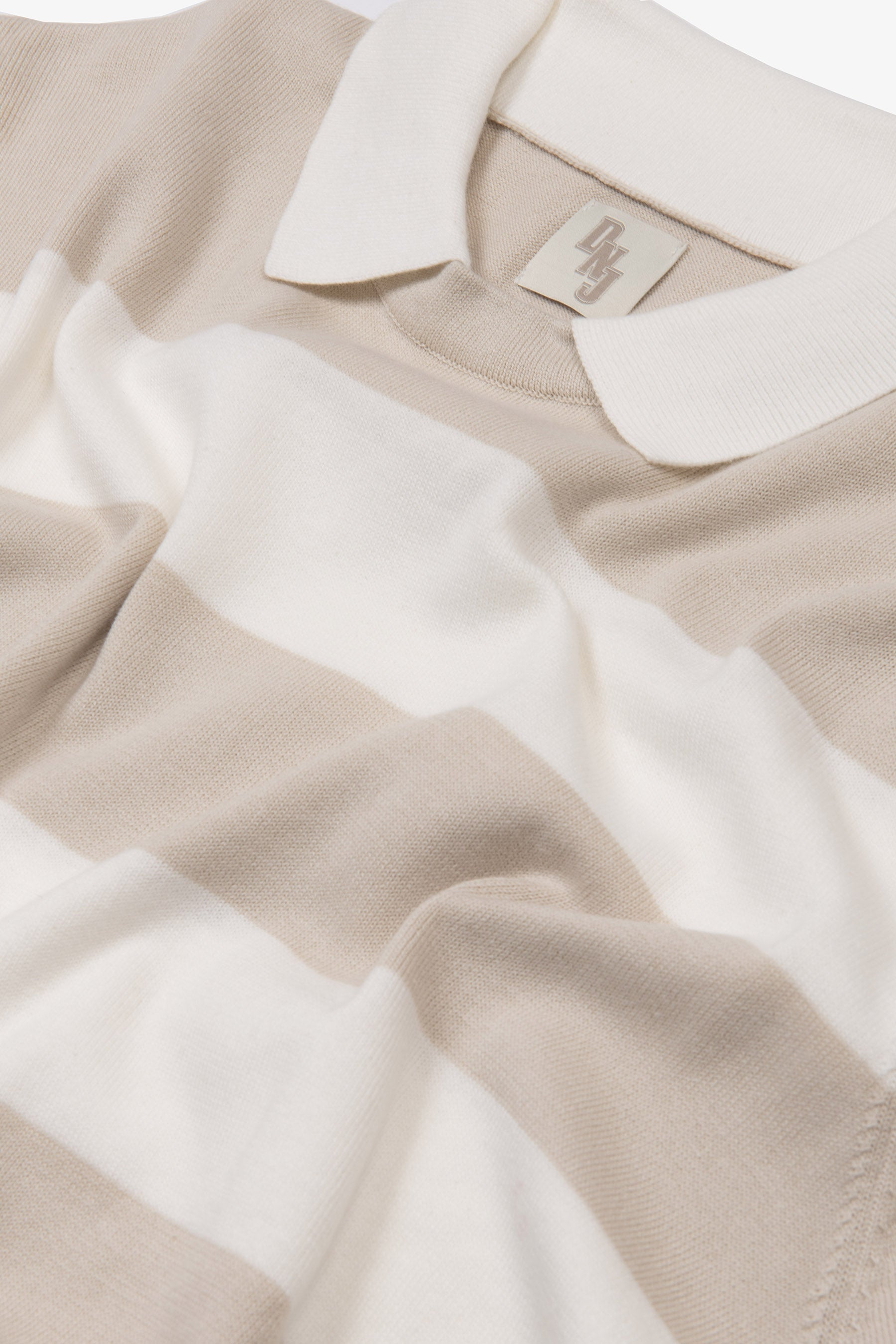 Polo a righe bicolore off white DNJ-Dan John