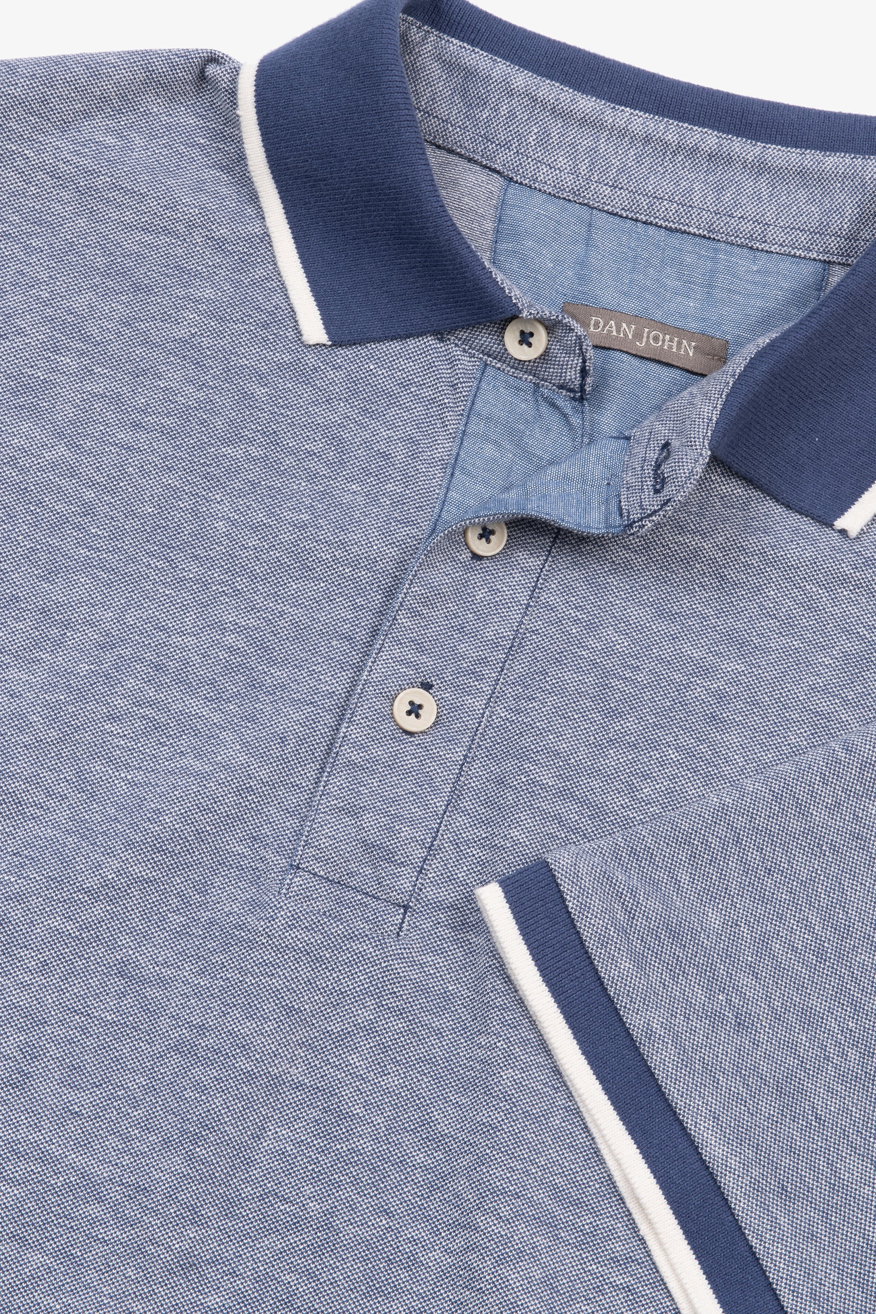 Polo collo e profili in contrasto avion-Dan John