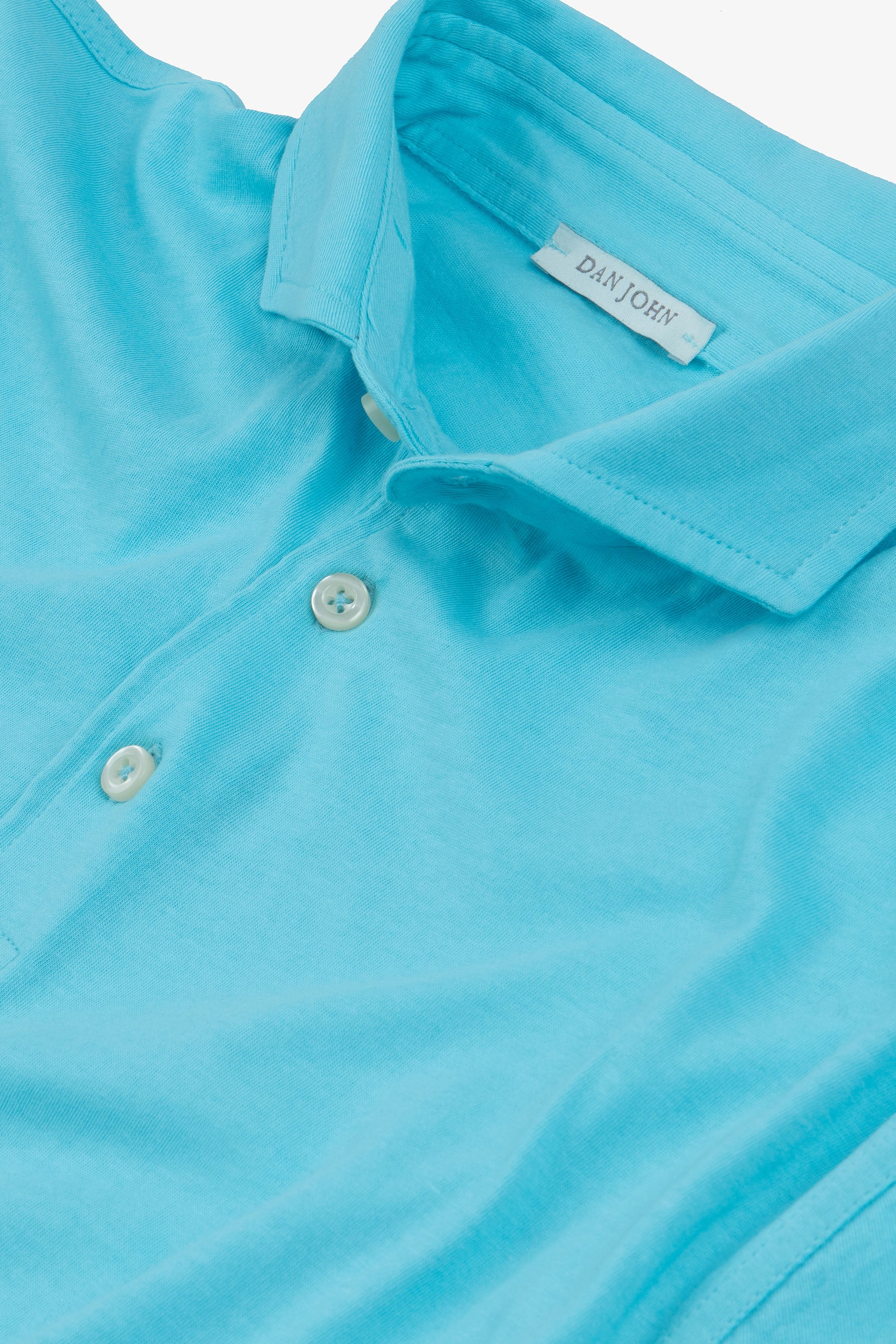 Polo in jersey turchese-Dan John