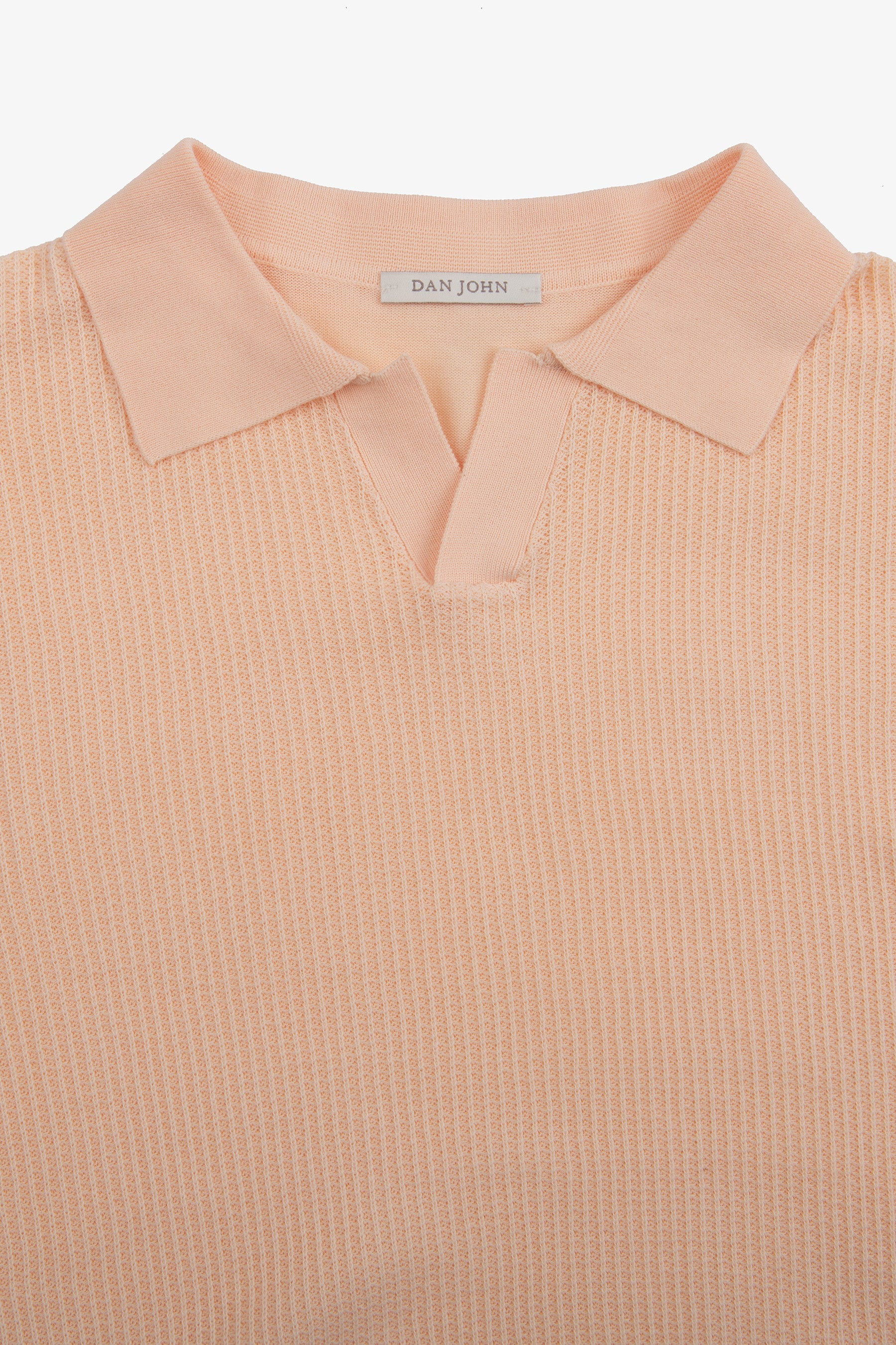 Polo in maglia collo aperto armaturata pesca-Dan John