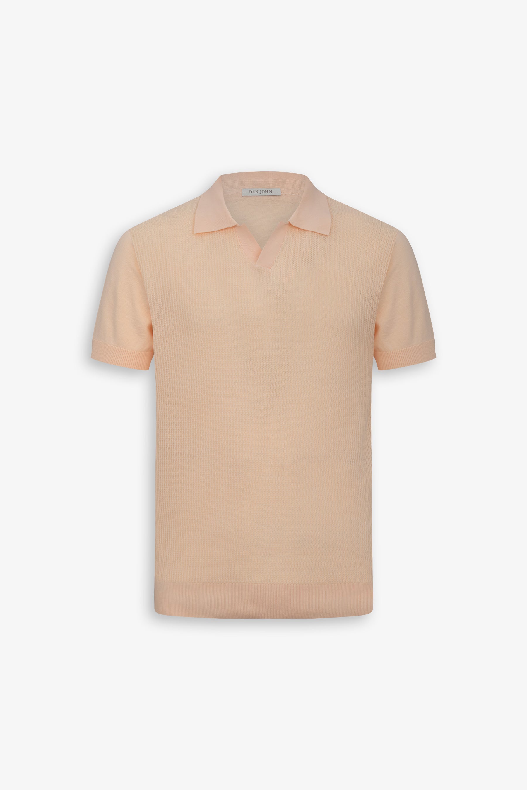 Polo in maglia collo aperto armaturata pesca-Dan John
