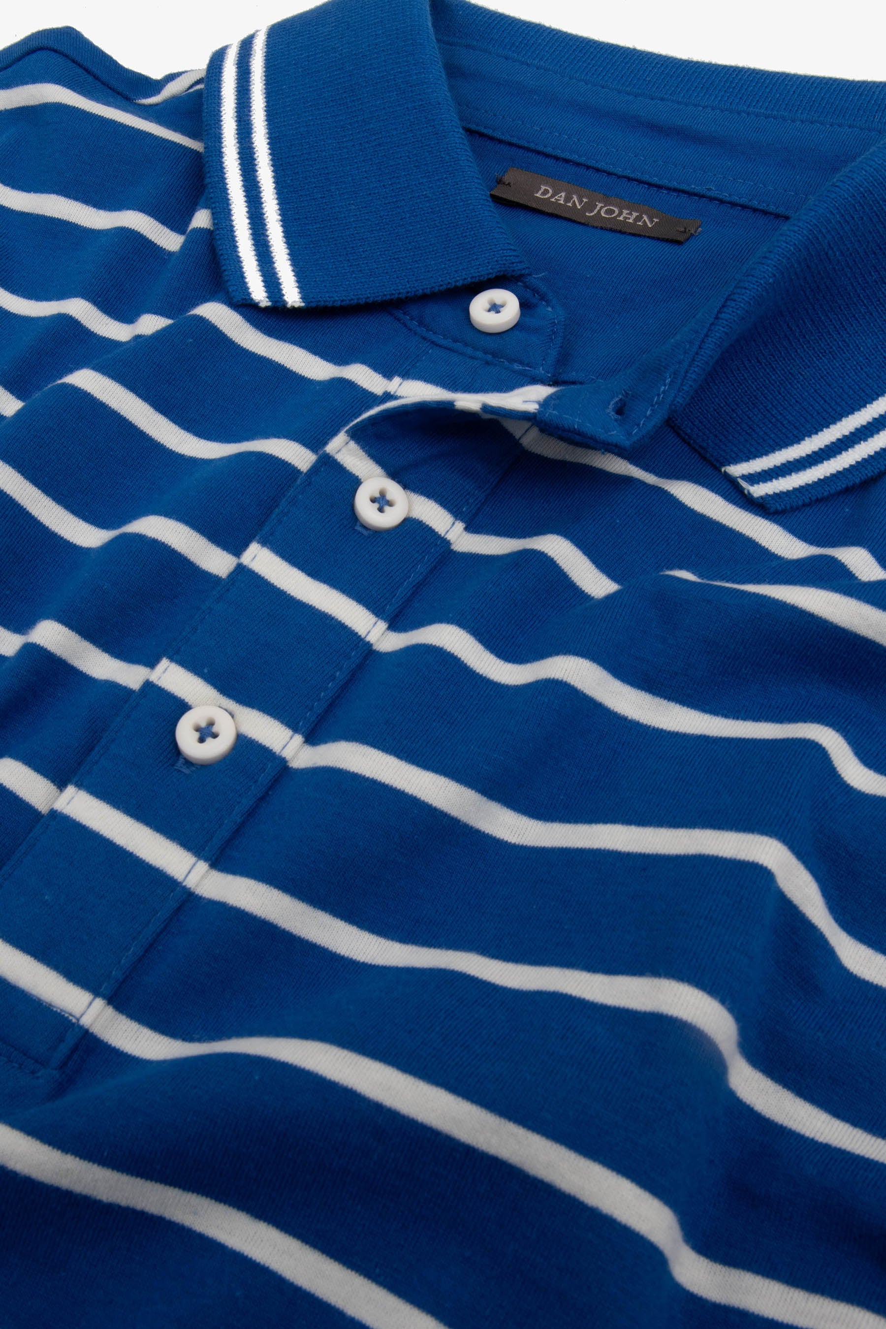 Polo rigata in jersey royal-Dan John
