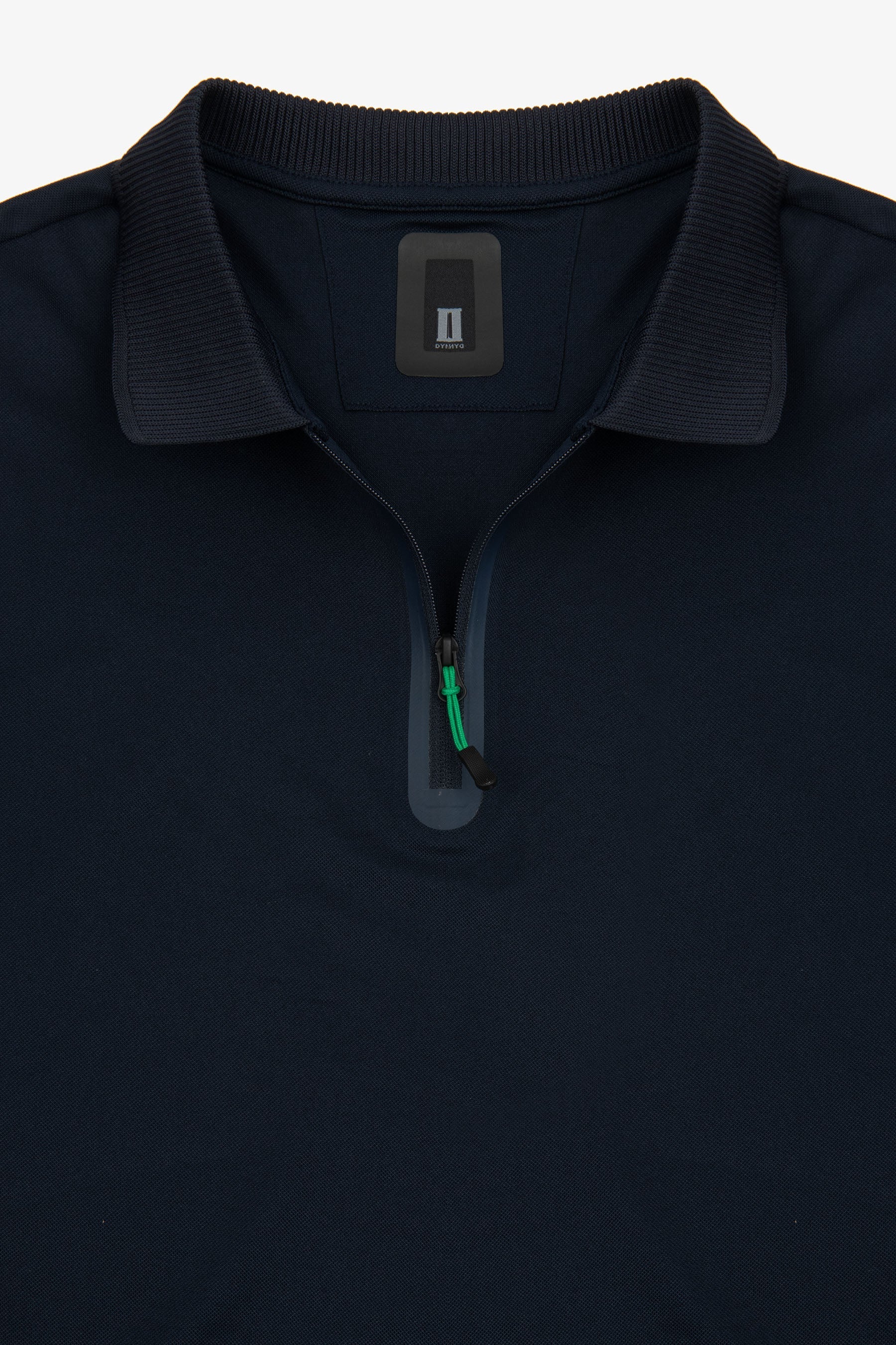 Polo tecnica con zip blu DNJ-Dan John