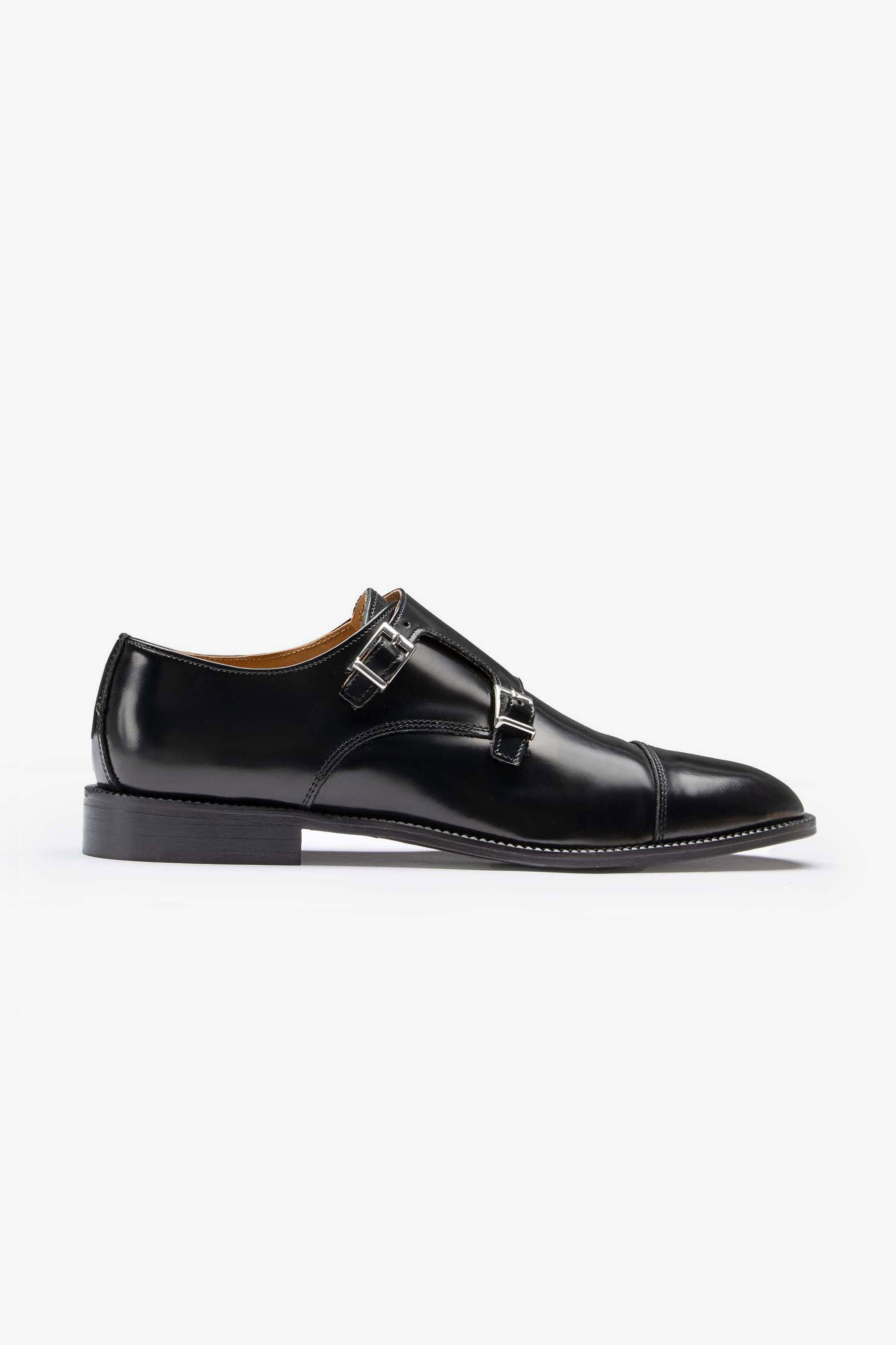 scarpa dress shoes Black double buckle shoe