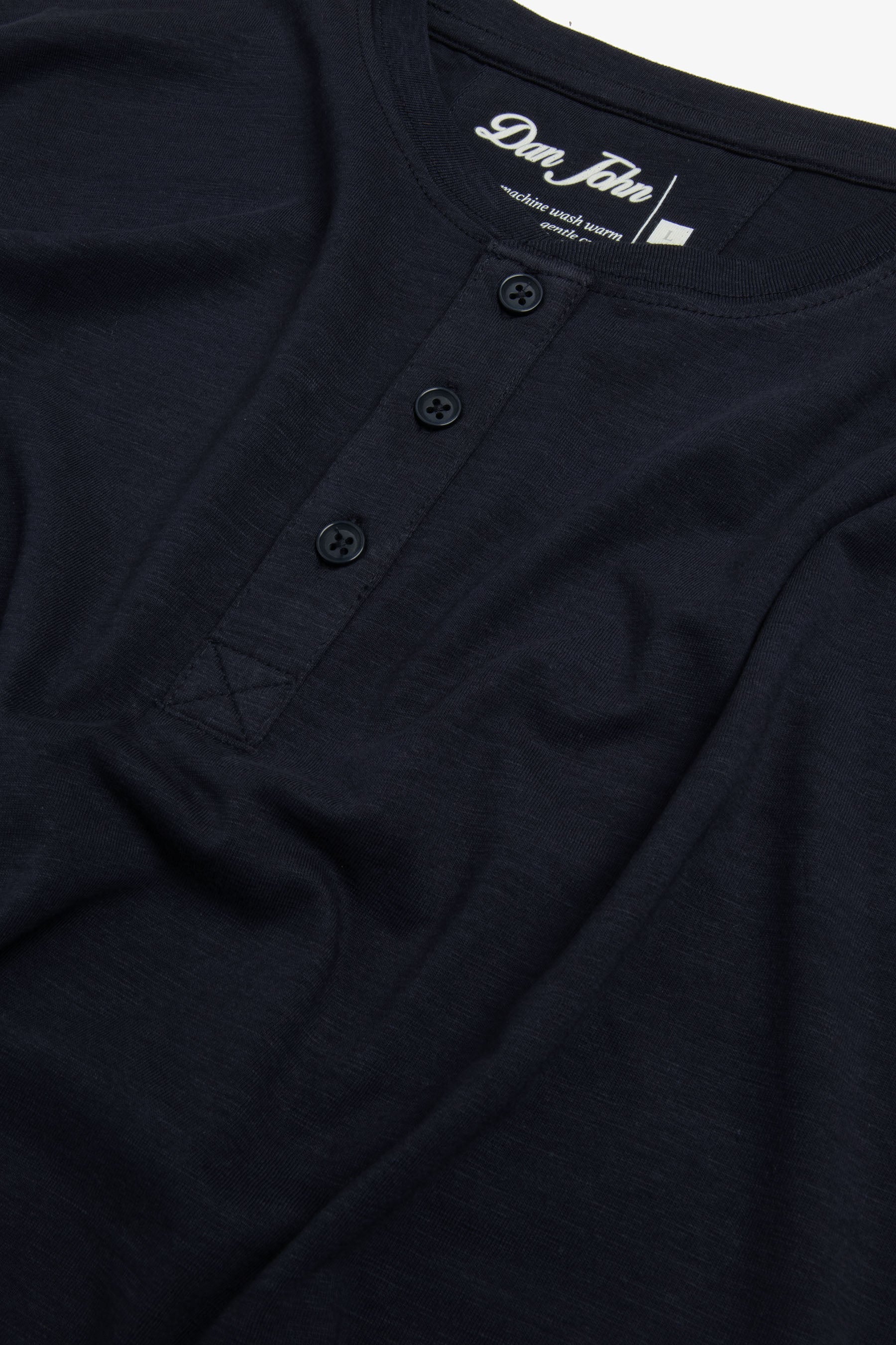 T-shirt chester effetto fiammato blu-Dan John