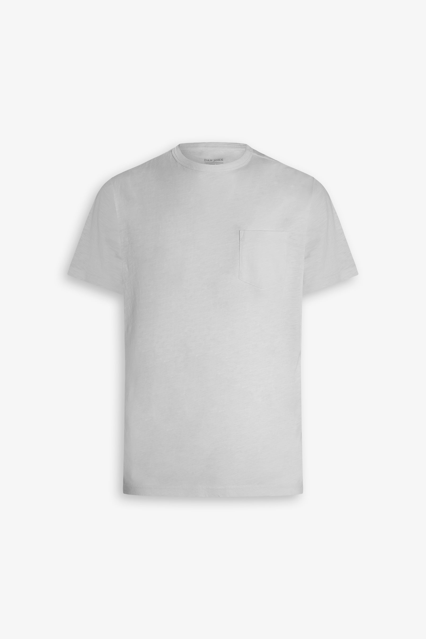 T-shirt con taschino bianca-Dan John