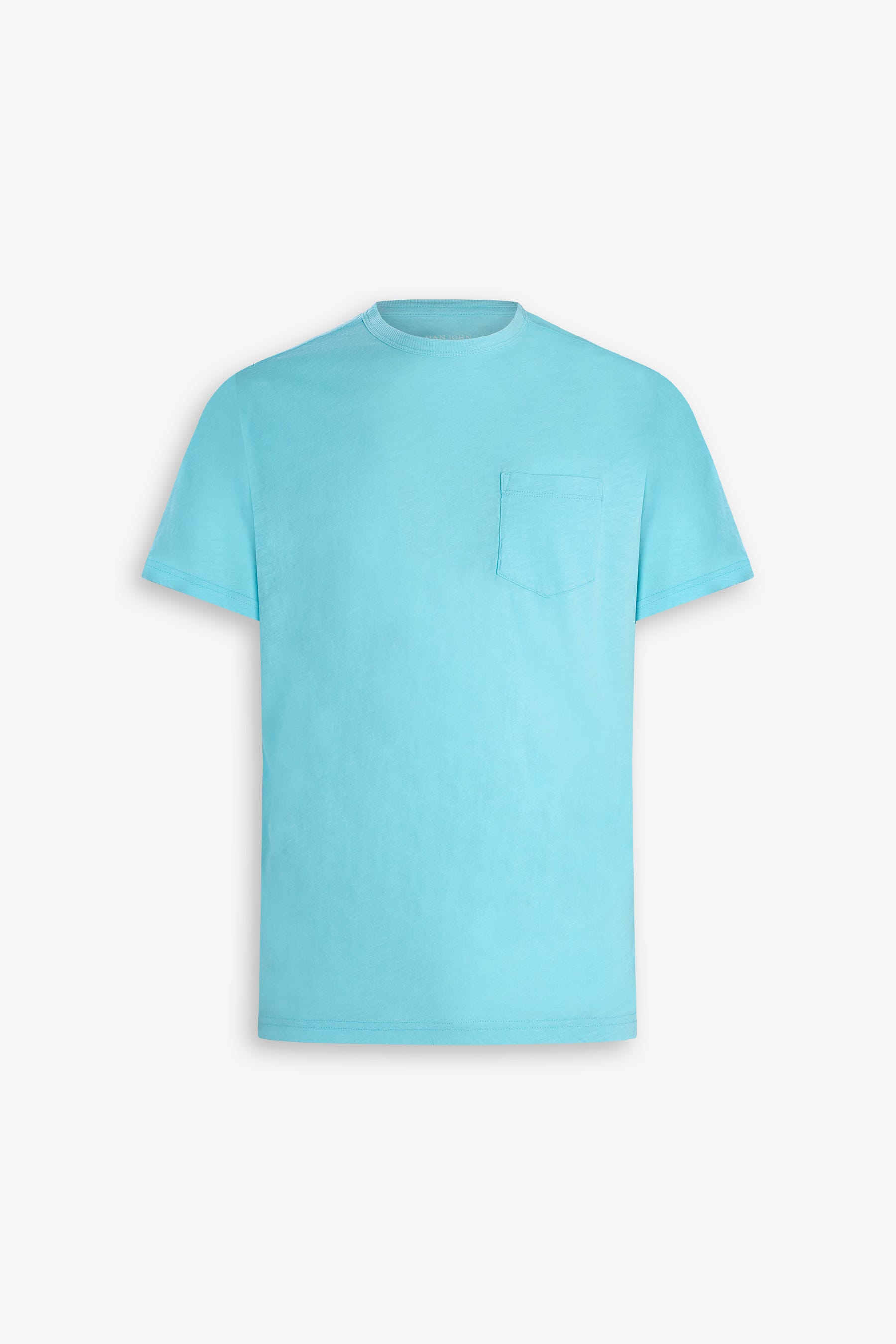 T-shirt con taschino turchese-Dan John