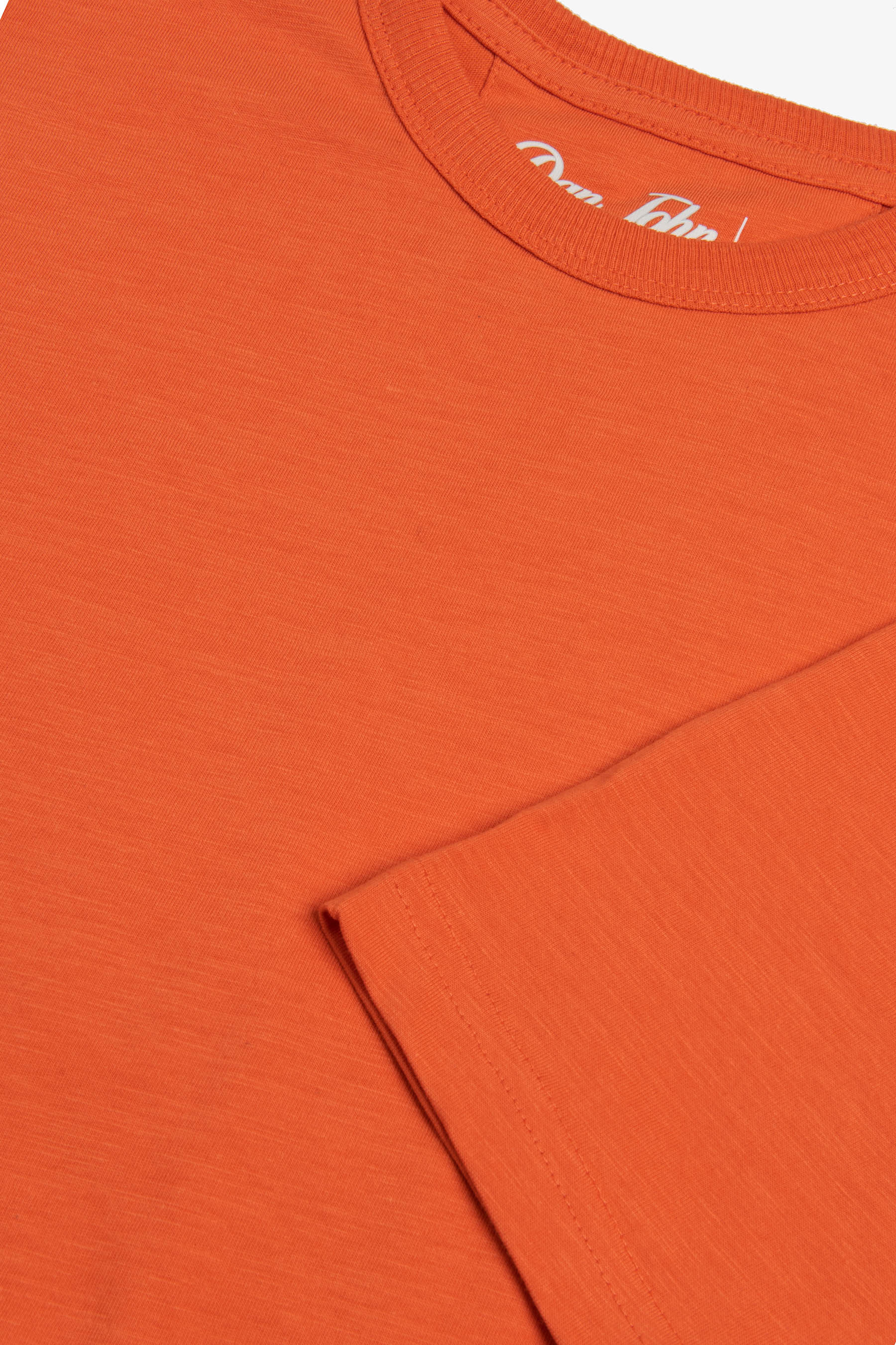 T-shirt girocollo con taschino arancio-Dan John