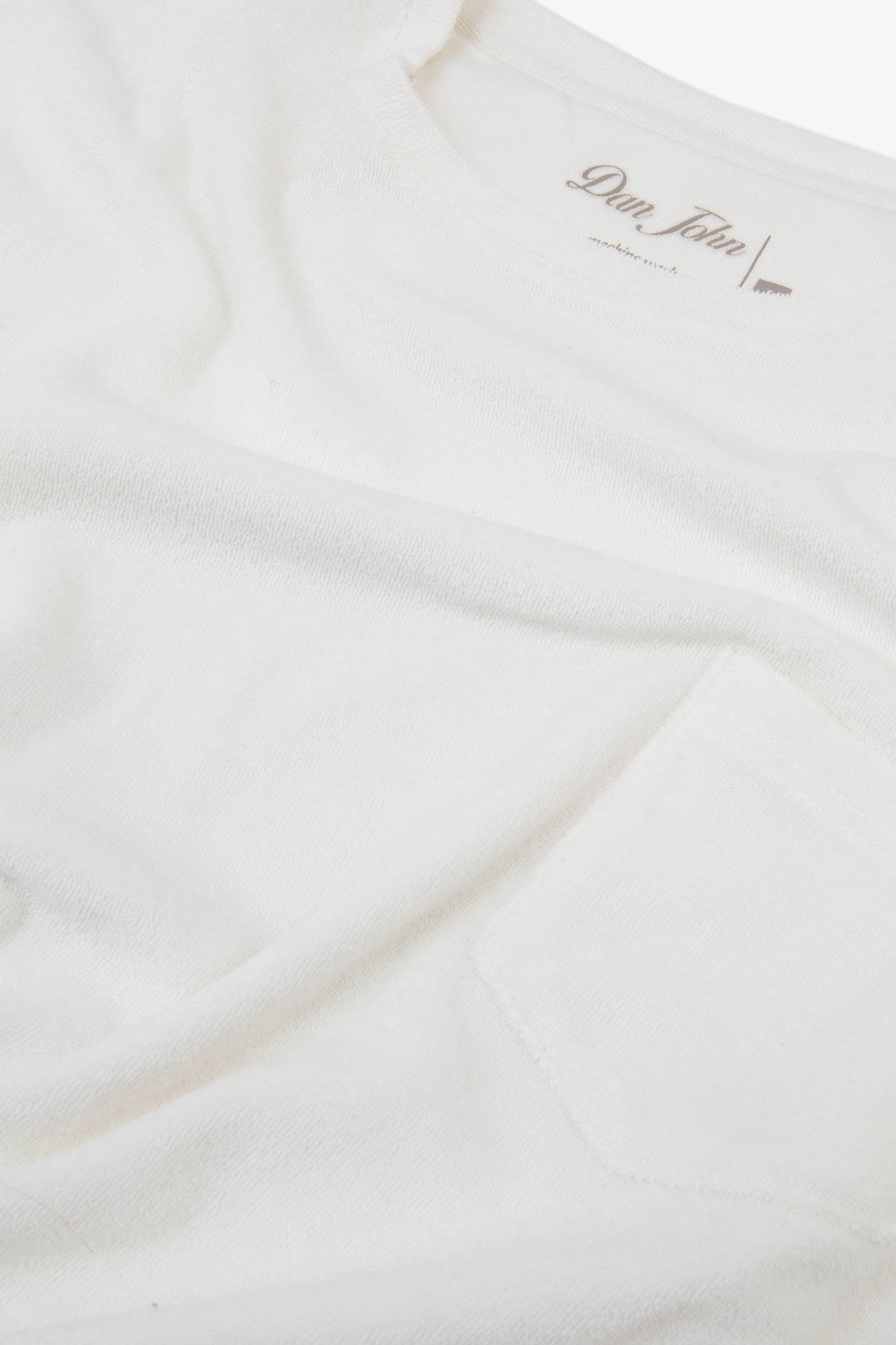 T-shirt girocollo effetto spugna papiro-Dan John