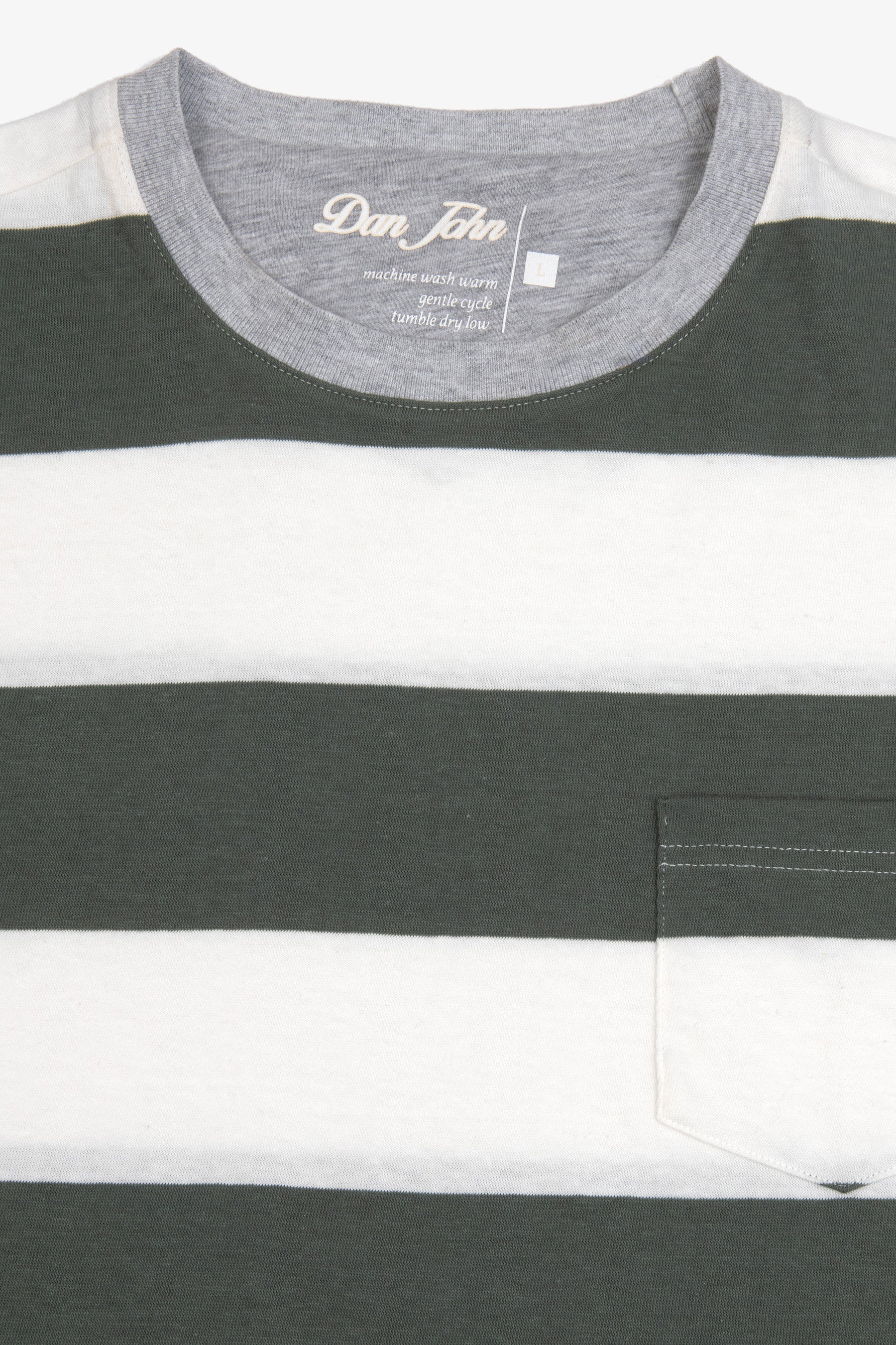 T-shirt in maglia a righe malva-Dan John