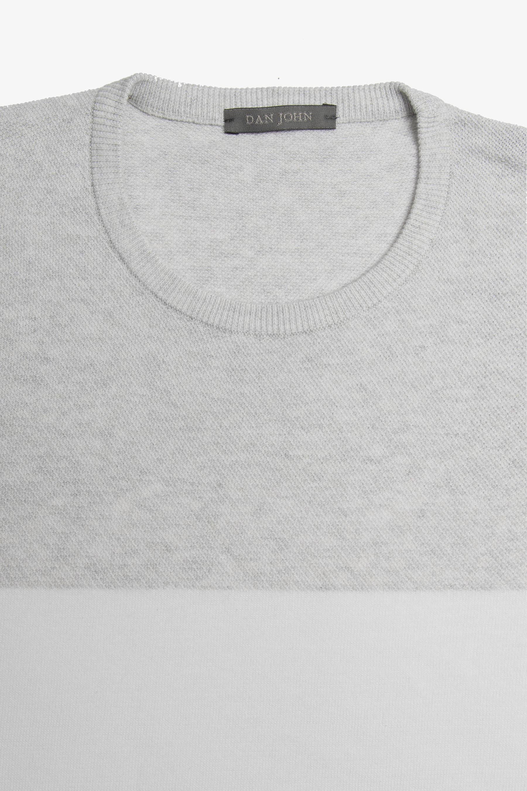 T-shirt in maglia riga piazzata polvere-Dan John