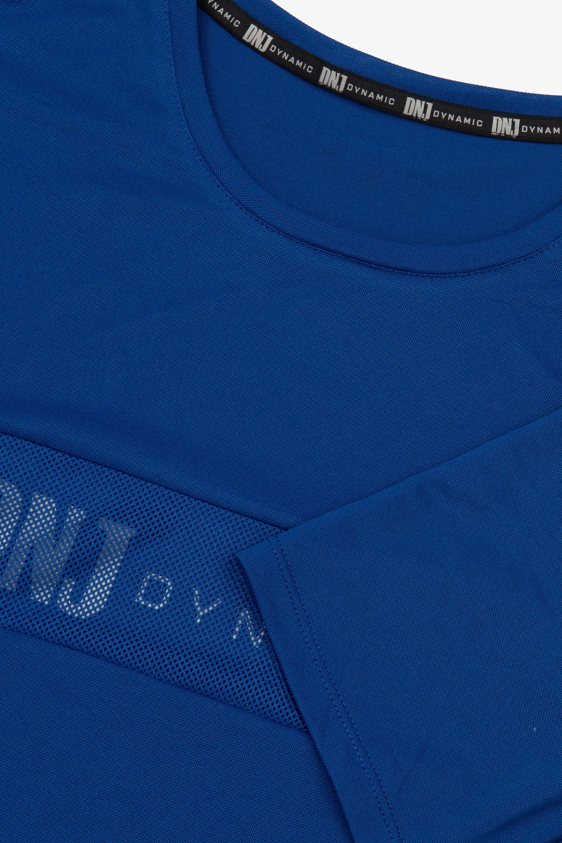 T-shirt inserto rete con logo royal DNJ-Dan John
