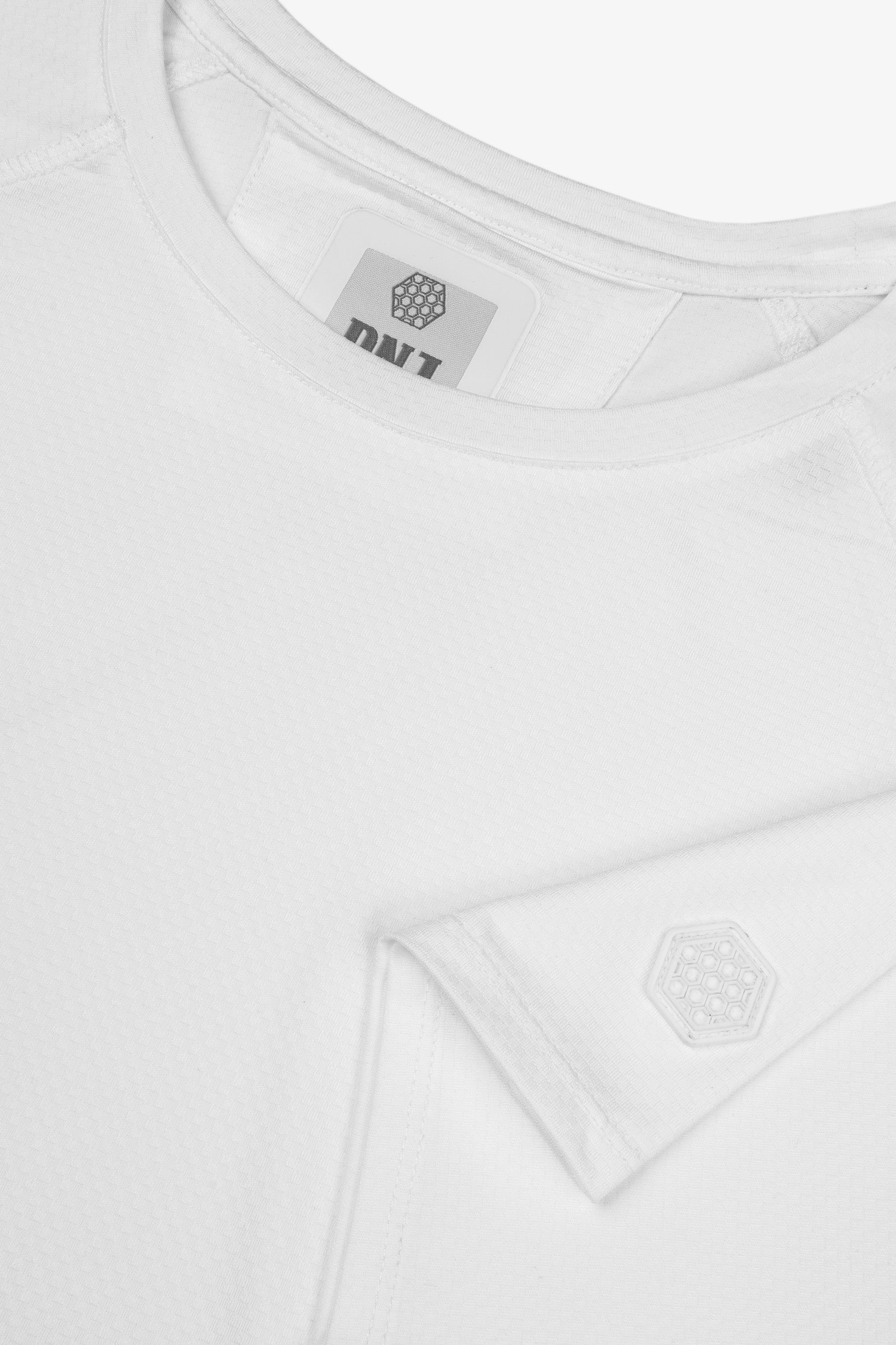 T-shirt micro scacchi DNJ panna-Dan John