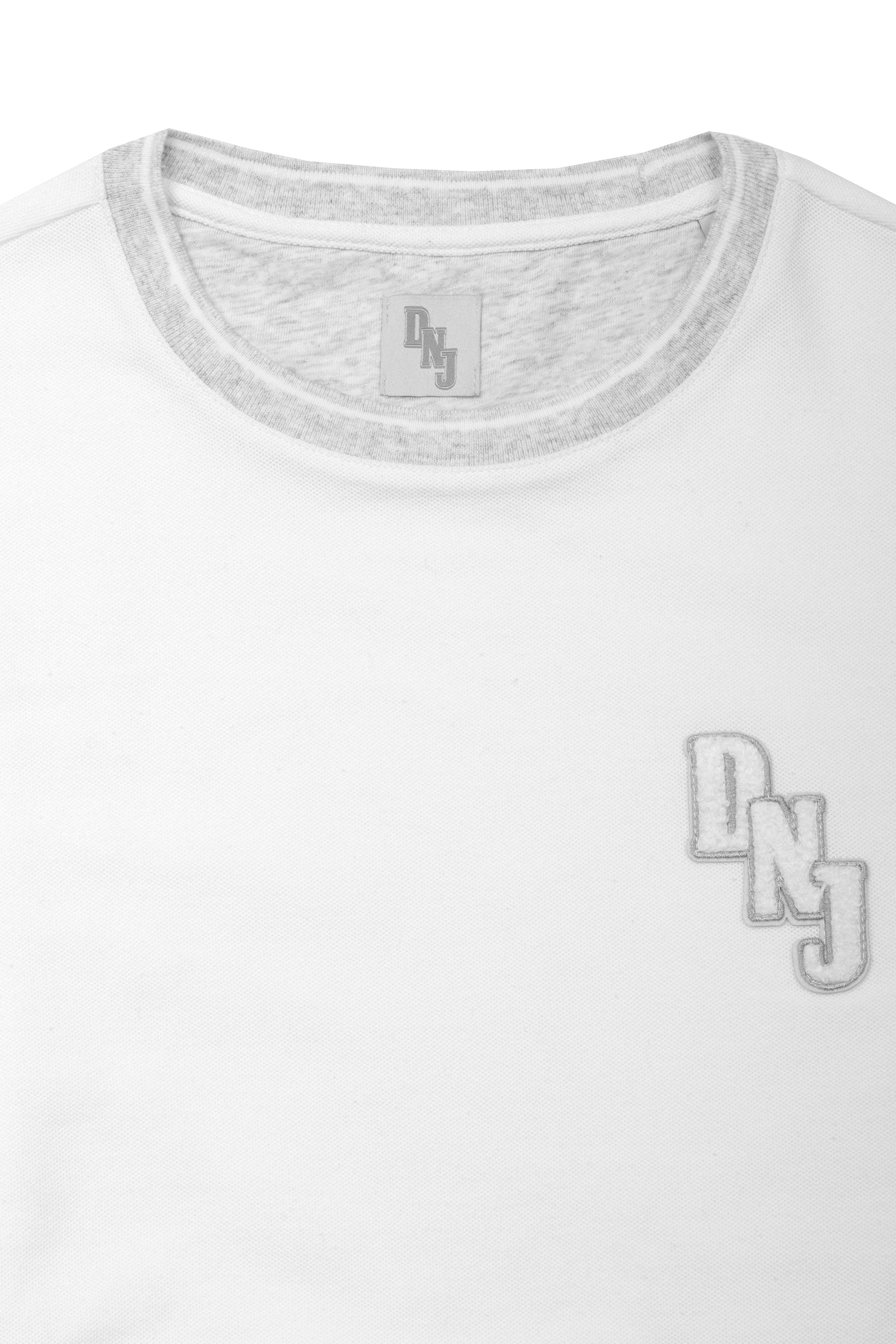 T-shirt piquet DNJ off white-Dan John