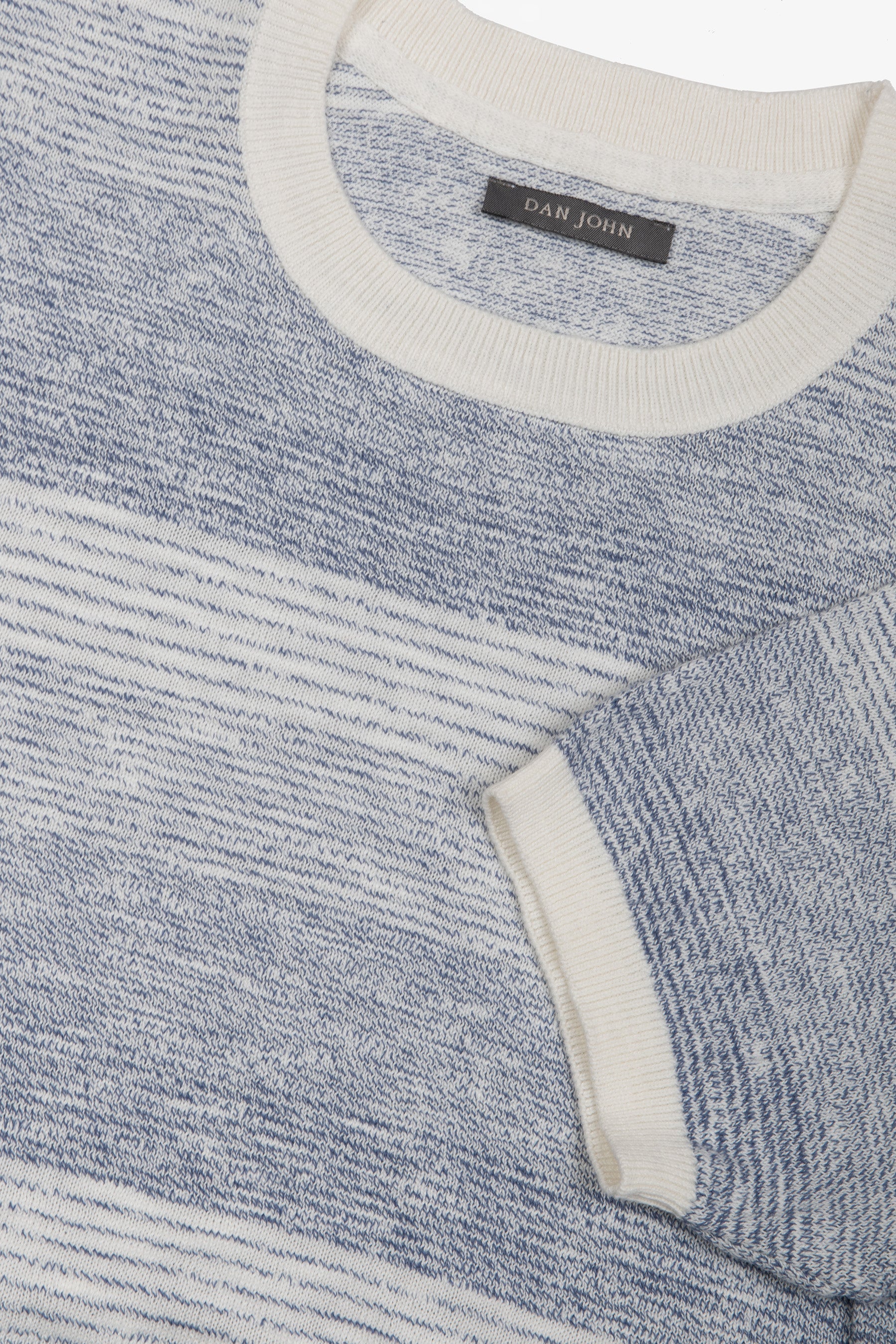 T-shirt riga degradè navy-Dan John