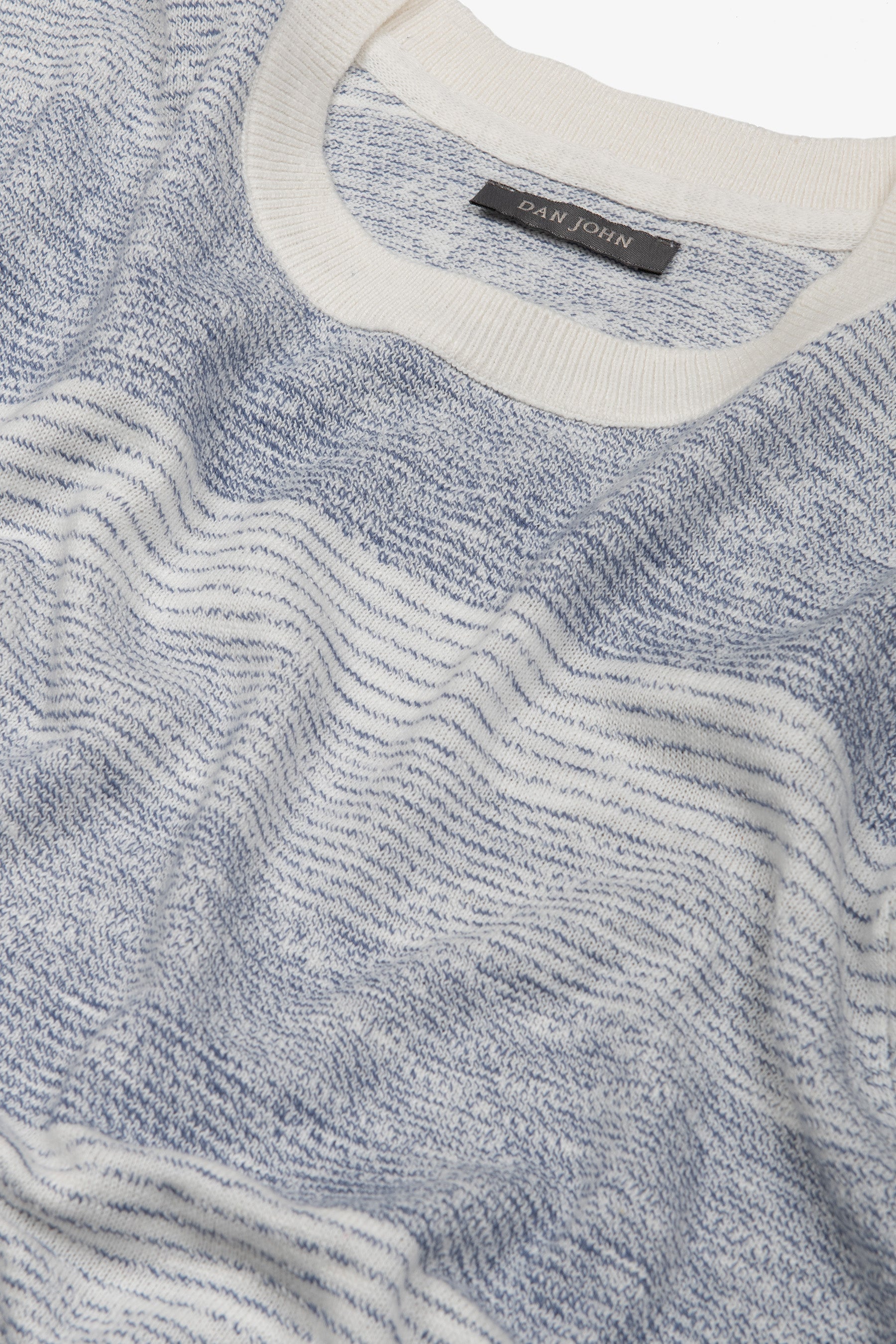 T-shirt riga degradè navy-Dan John