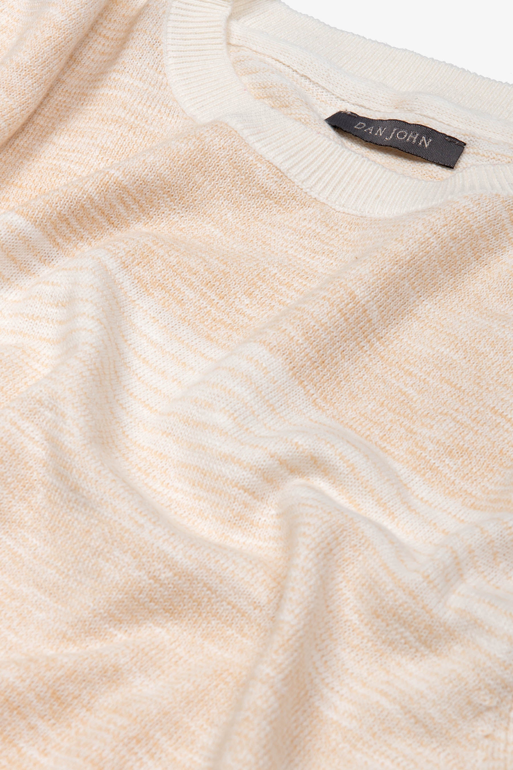 T-shirt riga degradè sabbia-Dan John