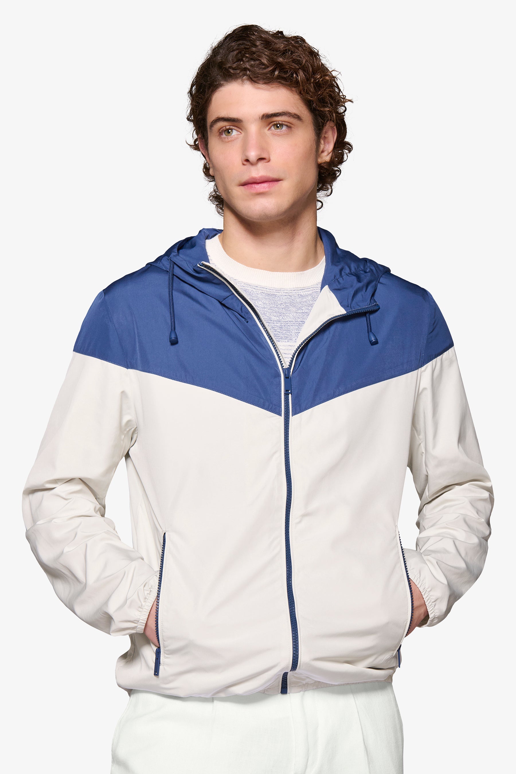Wind jacket bicolore avion-Dan John