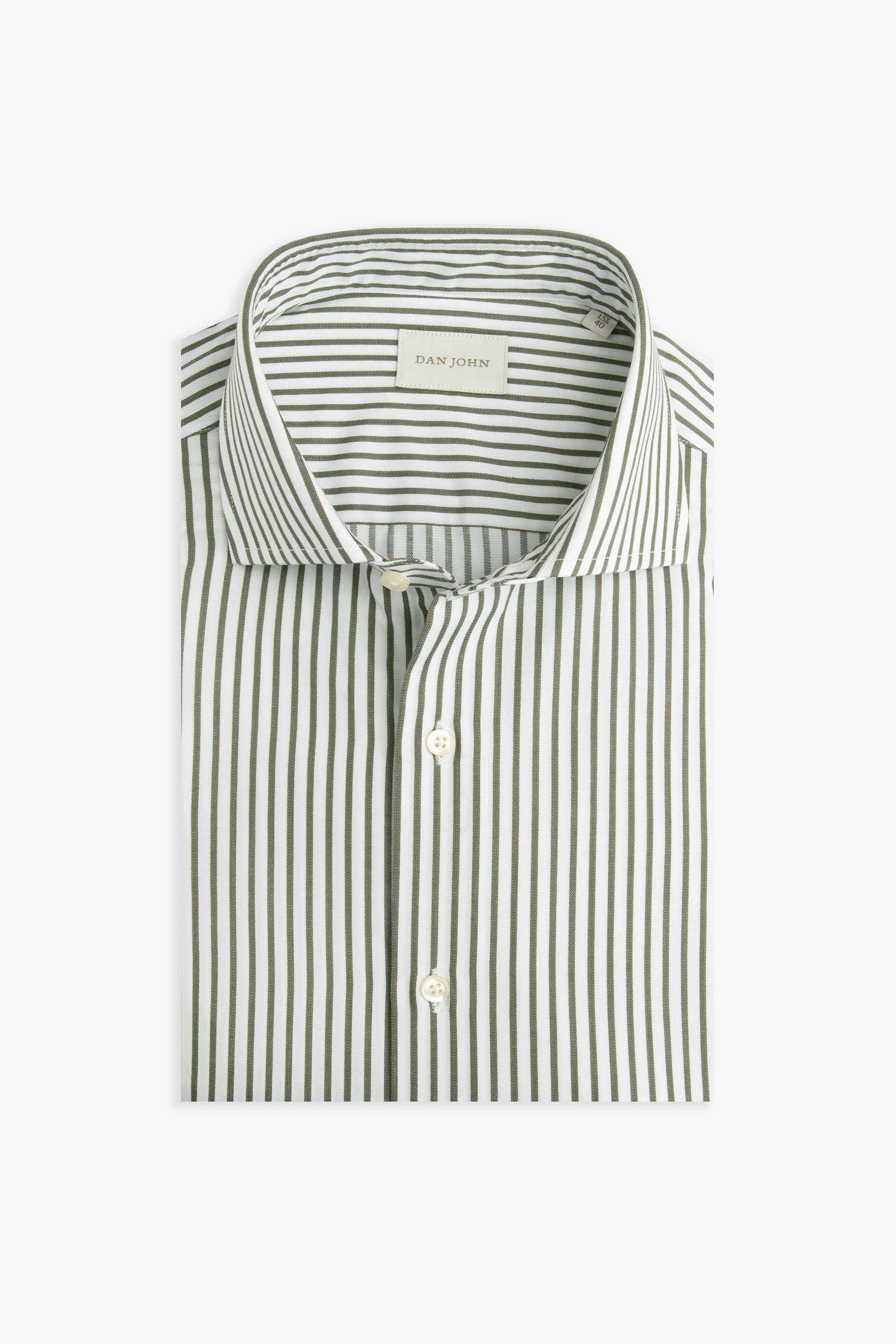 GRÜNES GLEICHGESTREIFTES HEMD