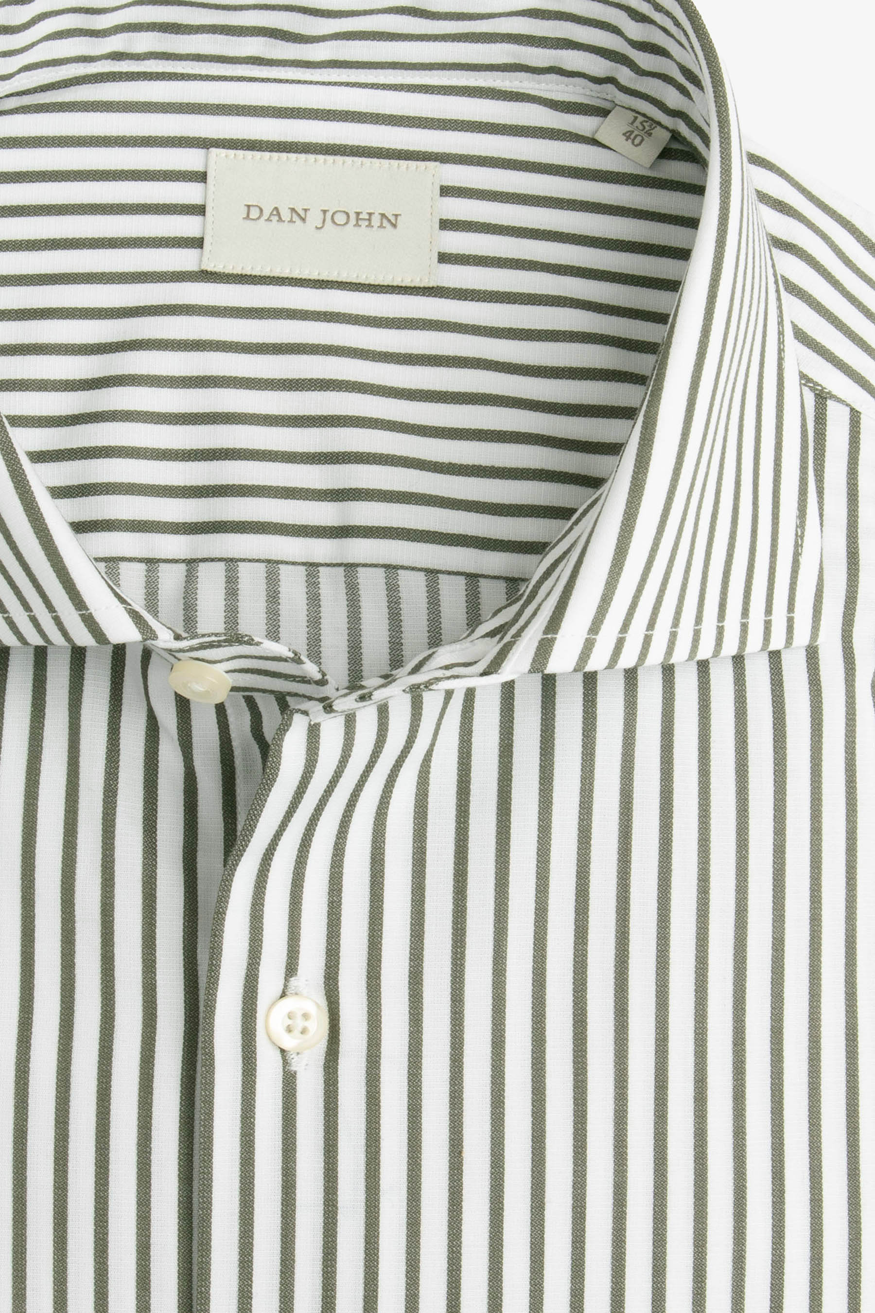 GRÜNES GLEICHGESTREIFTES HEMD
