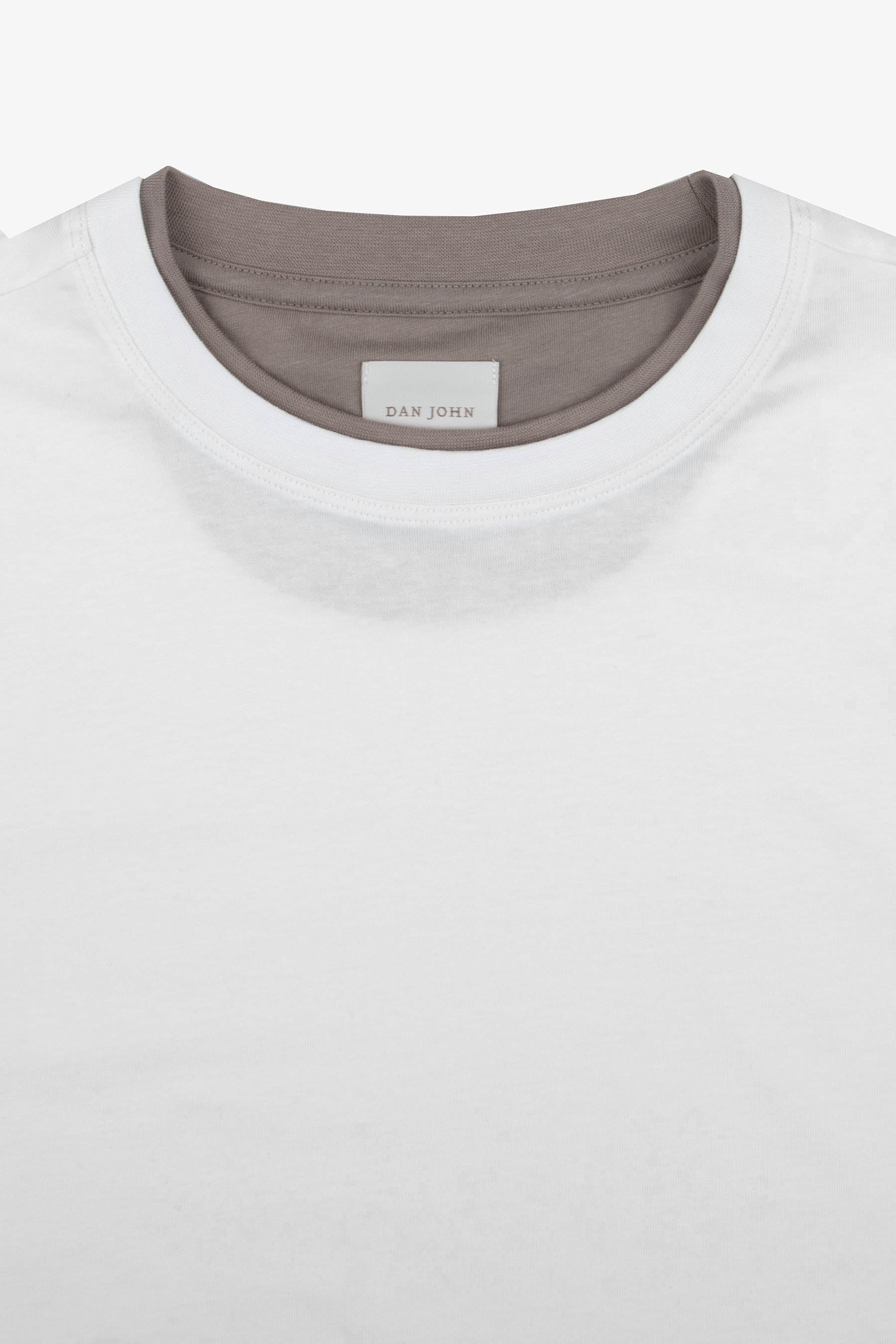 DNJ Cream lightweight cotton t-shirt