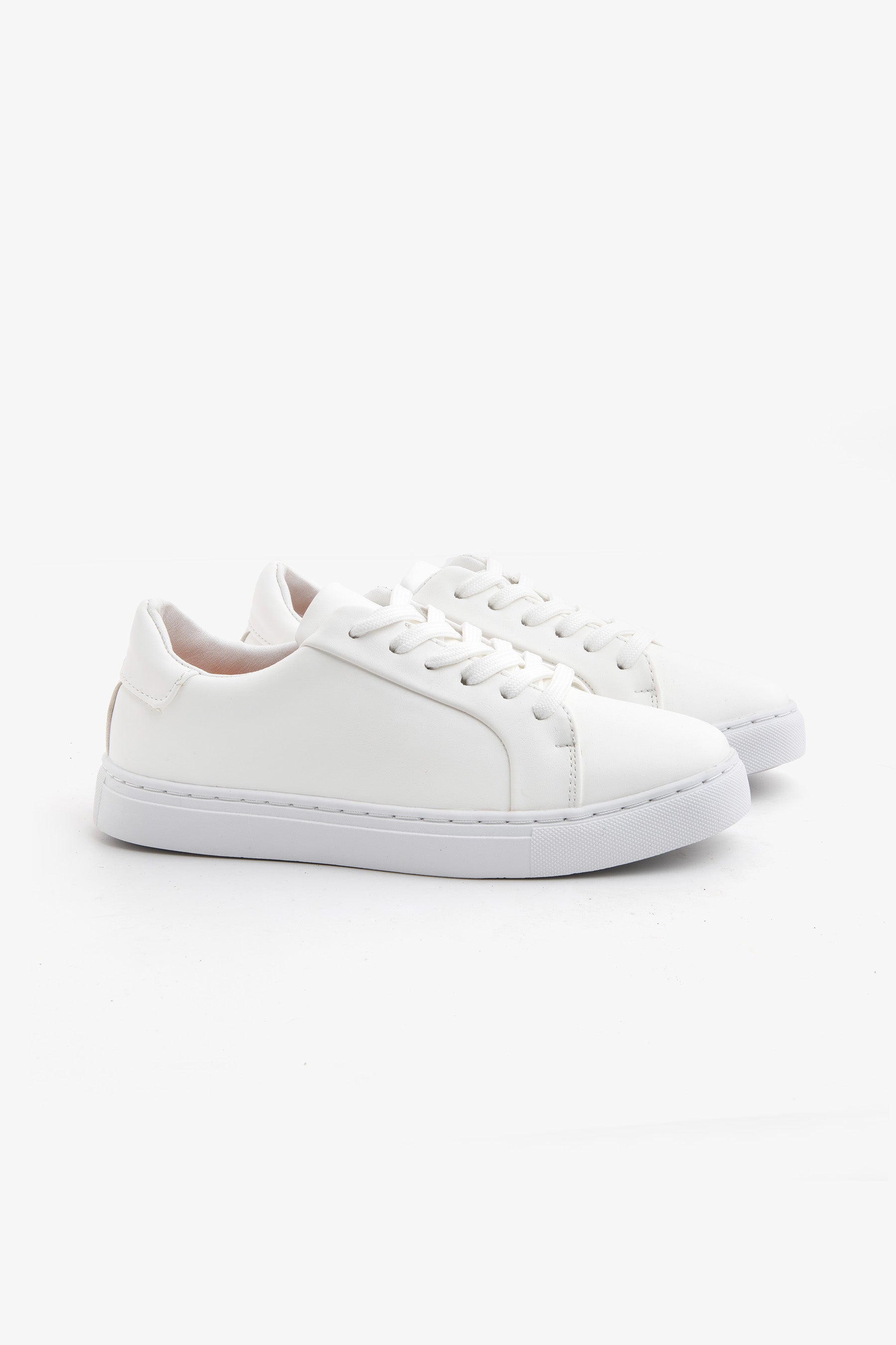 Baskets blanches en simili-cuir Kids