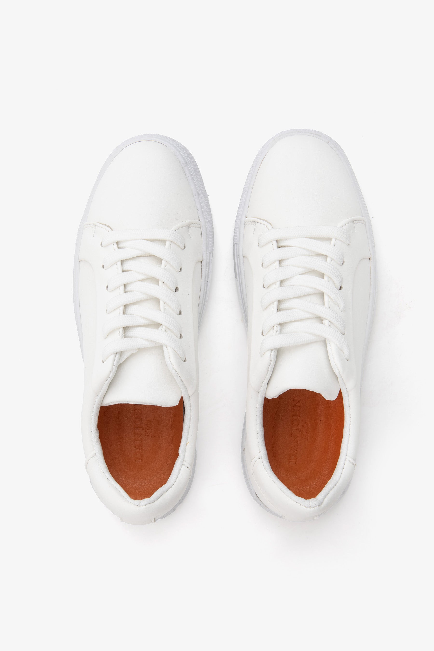 KIDS White leatherette sneakers