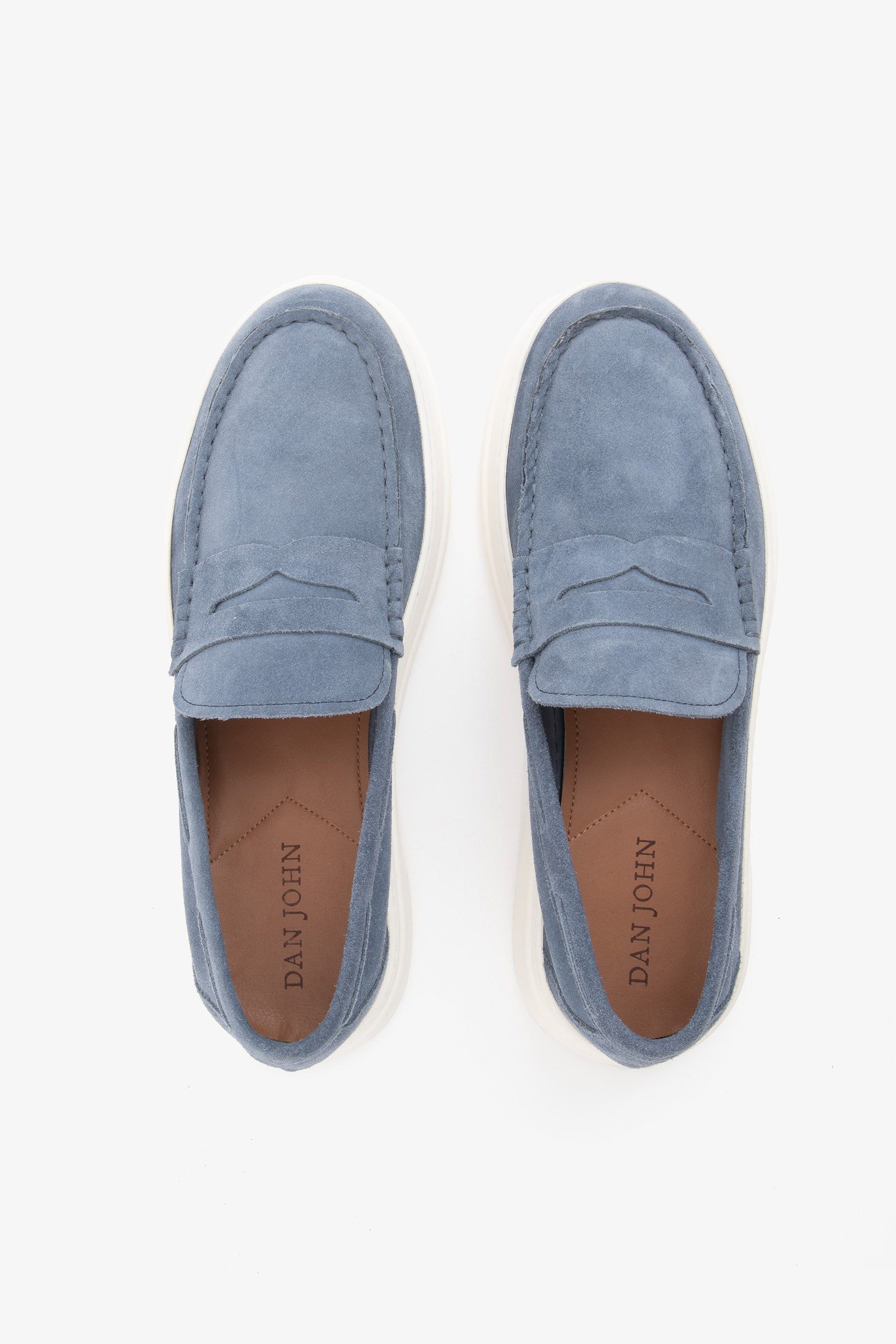 Mocassin denim en daim