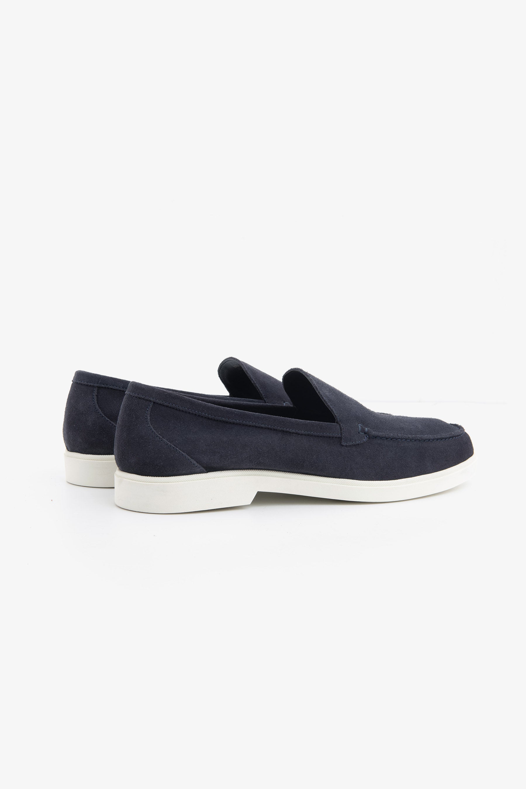 Mocassino scamosciato blu