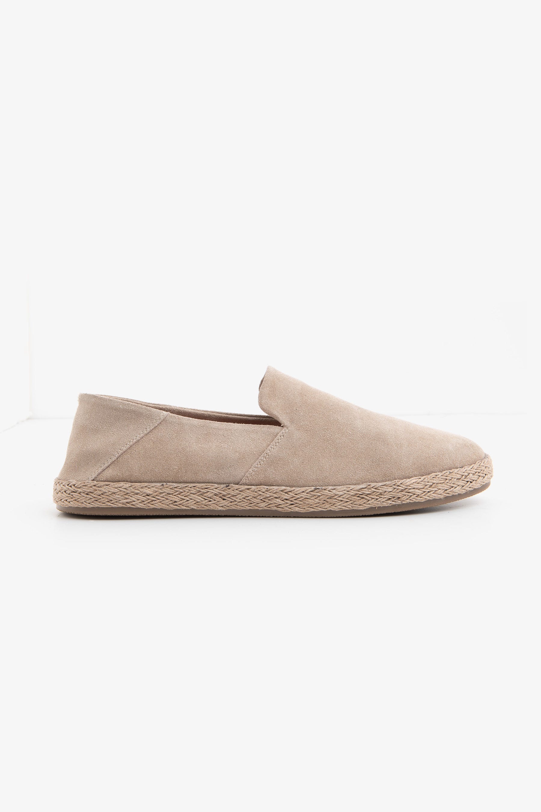 Beige suede loafers