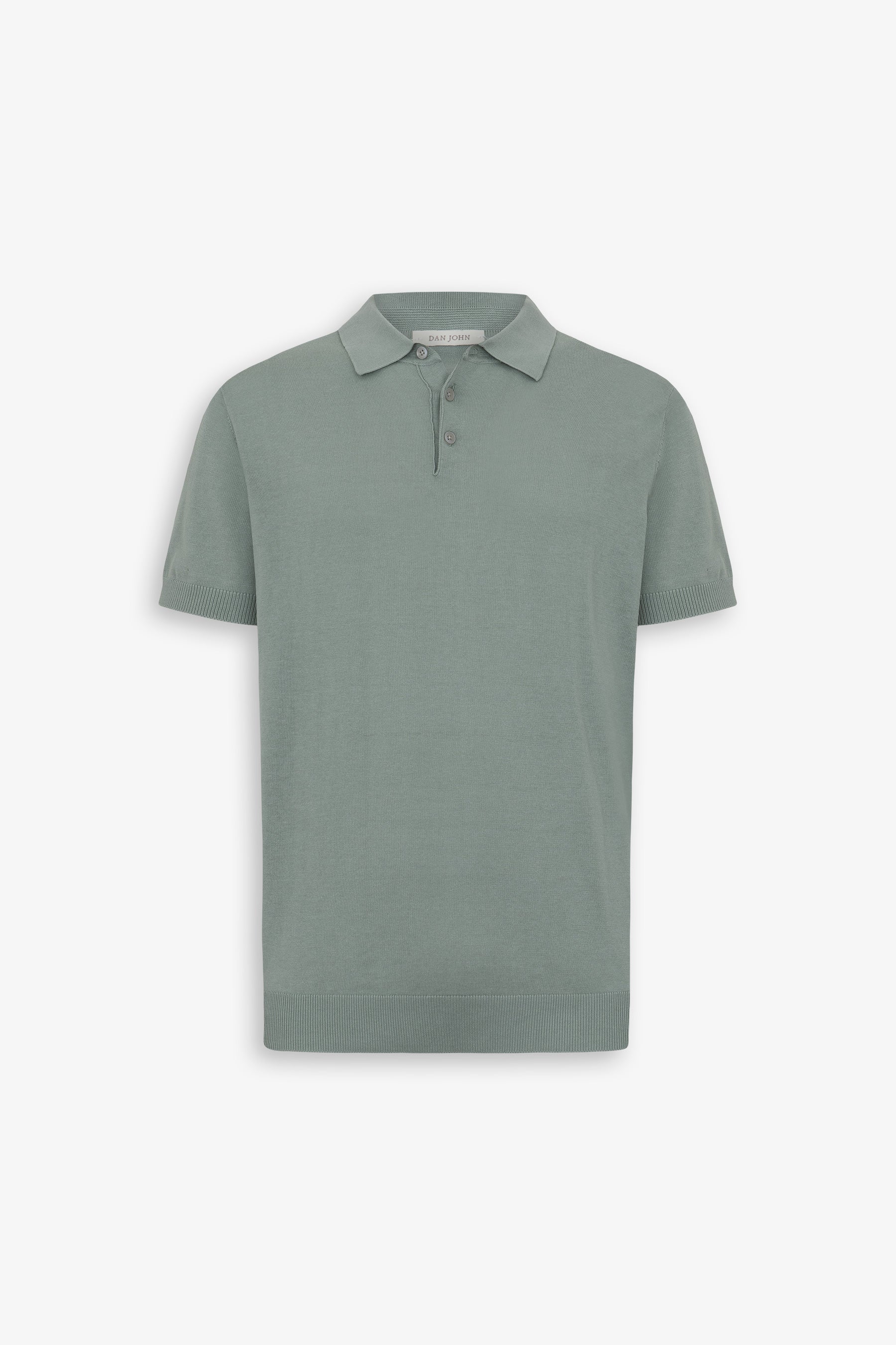 Light green knit polo