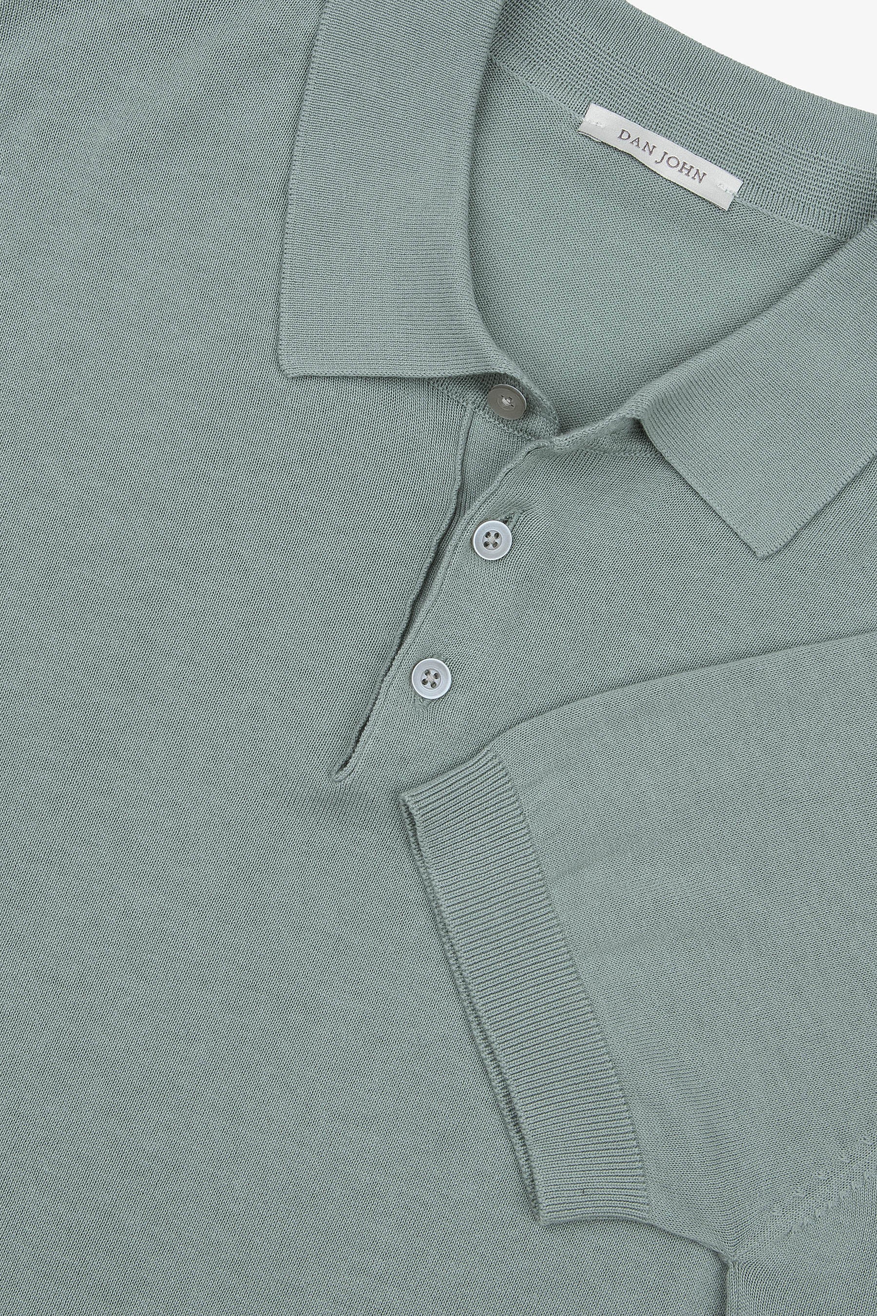 Light green knit polo