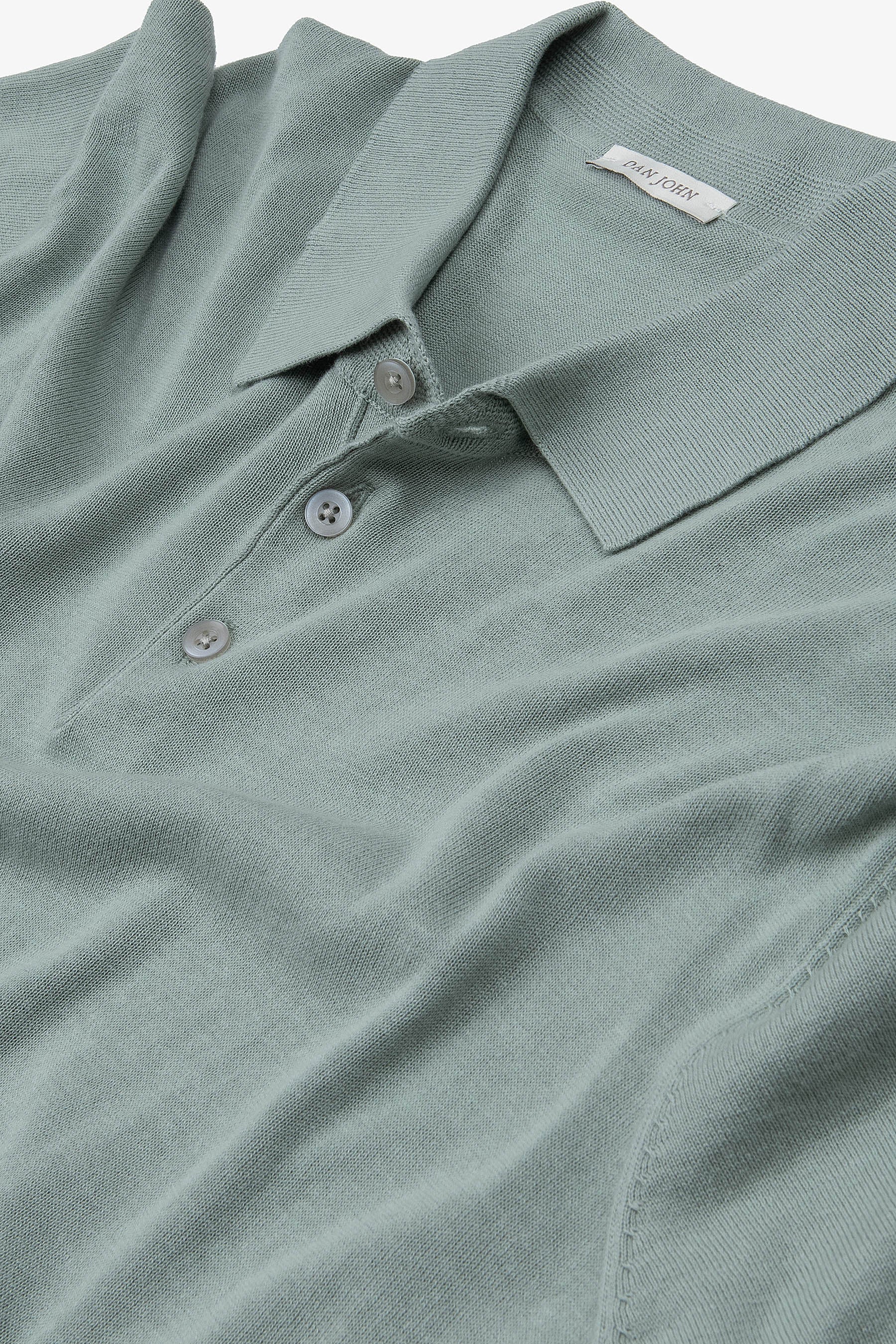 Light green knit polo