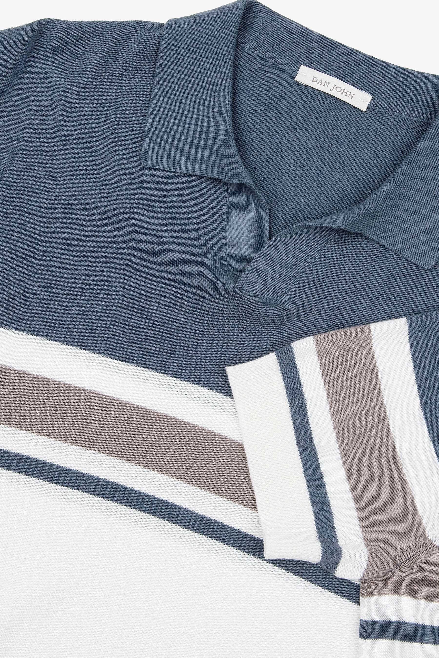 Avion striped knit polo