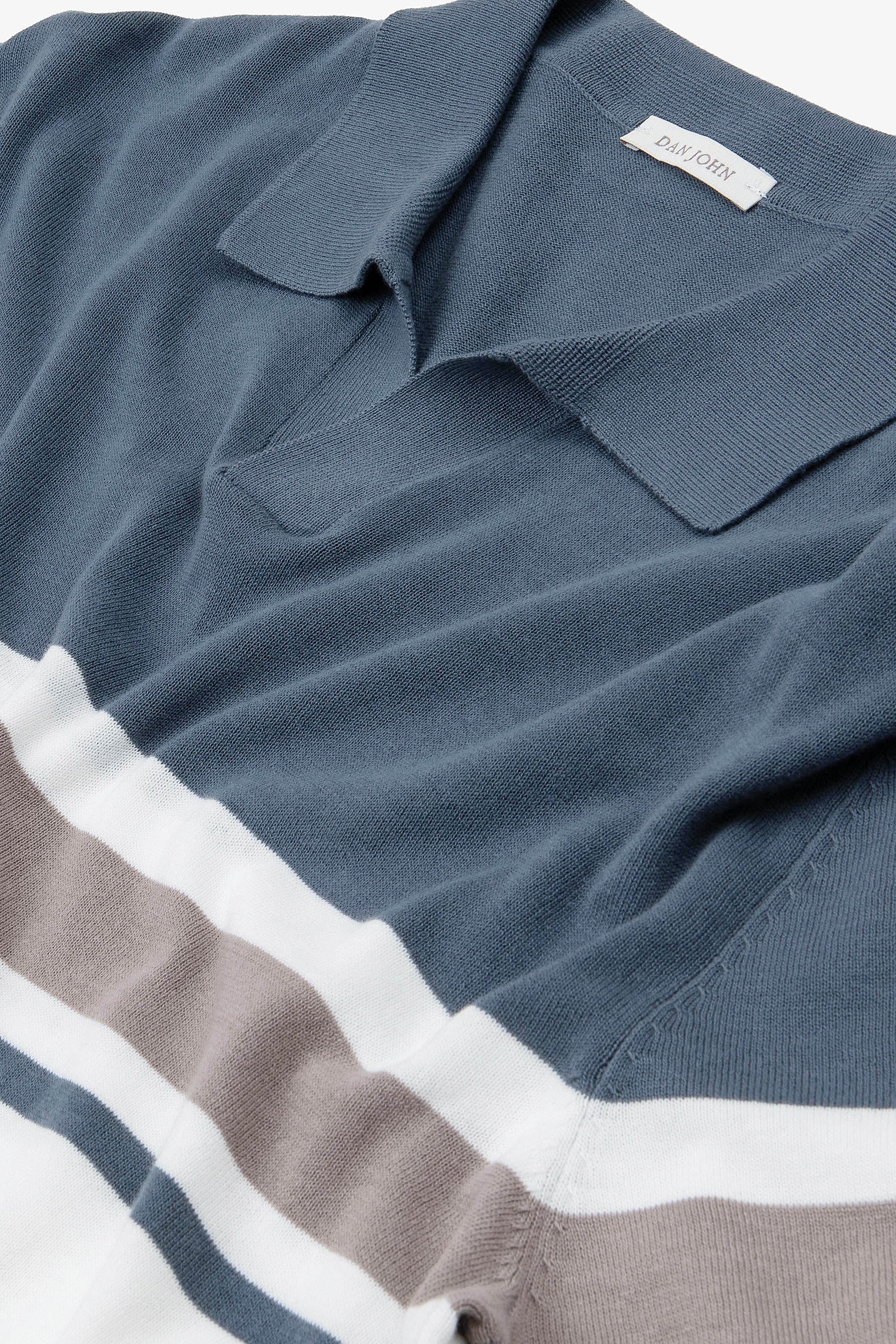 Avion striped knit polo