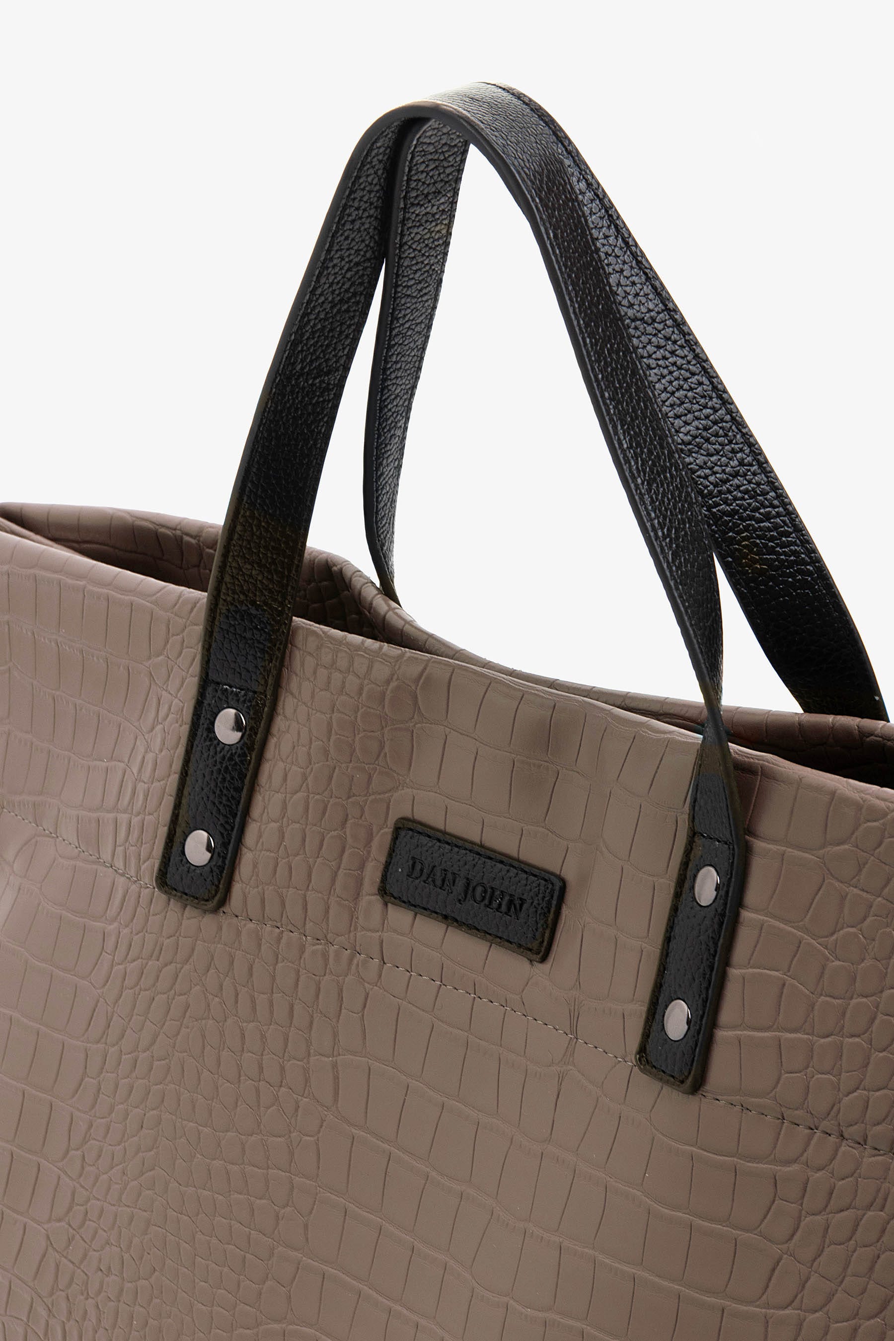 Borsa stampa cocco tortora
