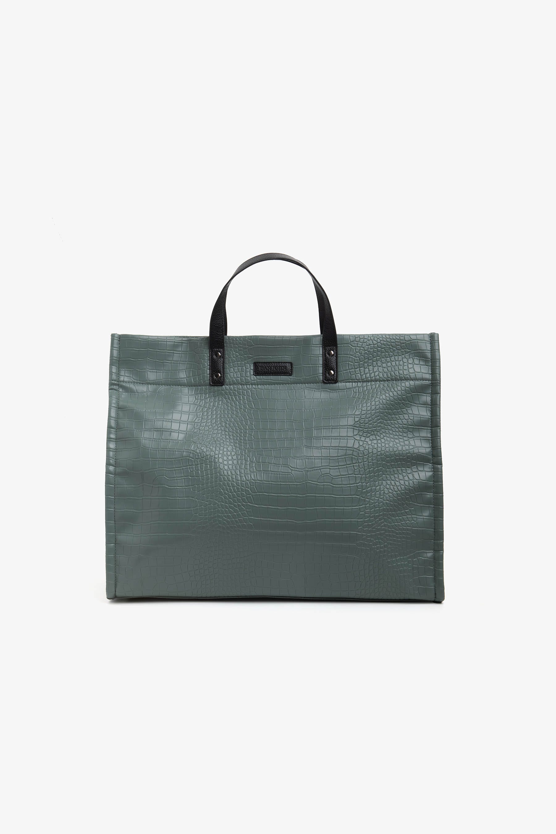 Borsa stampa cocco salvia