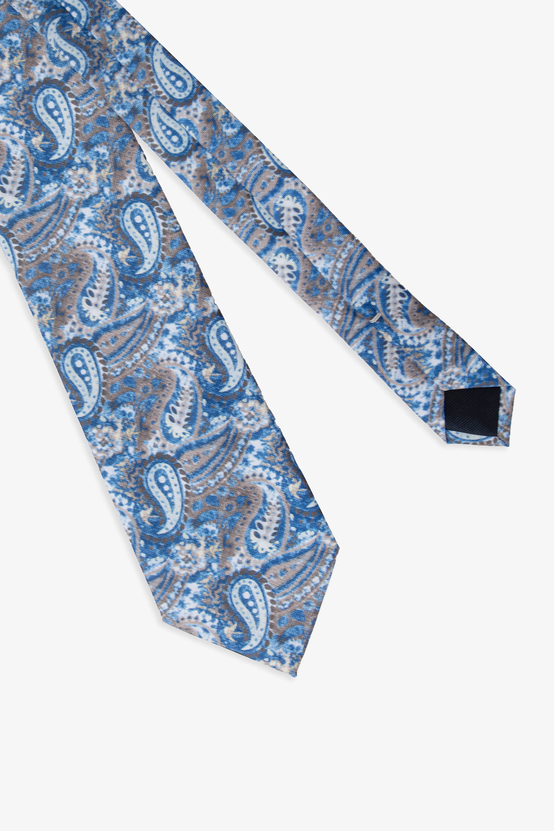 Cravatta macro fantasia cashmere avion