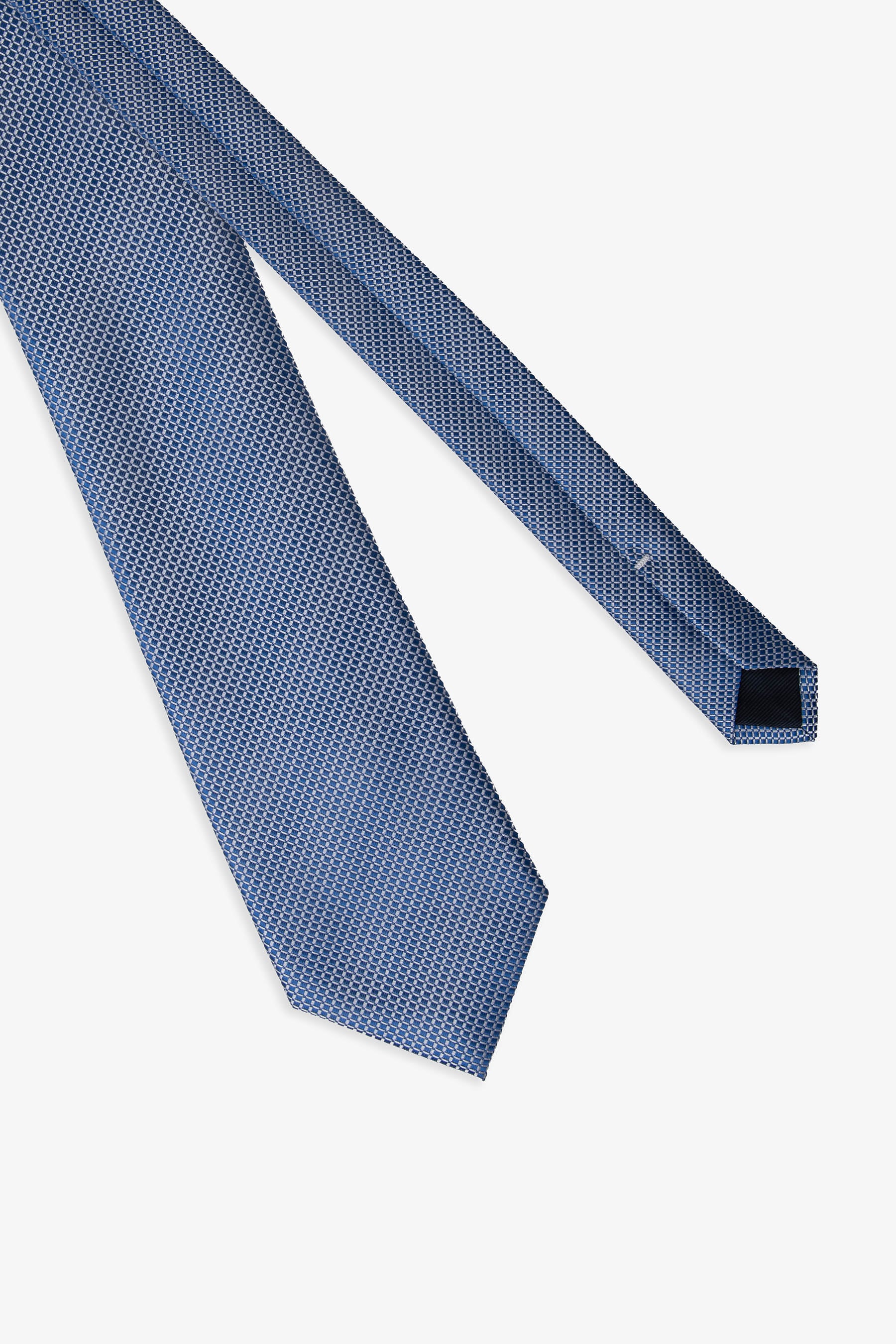 Jacquard-Krawatte mit Mikro-Muster in Himmelblau