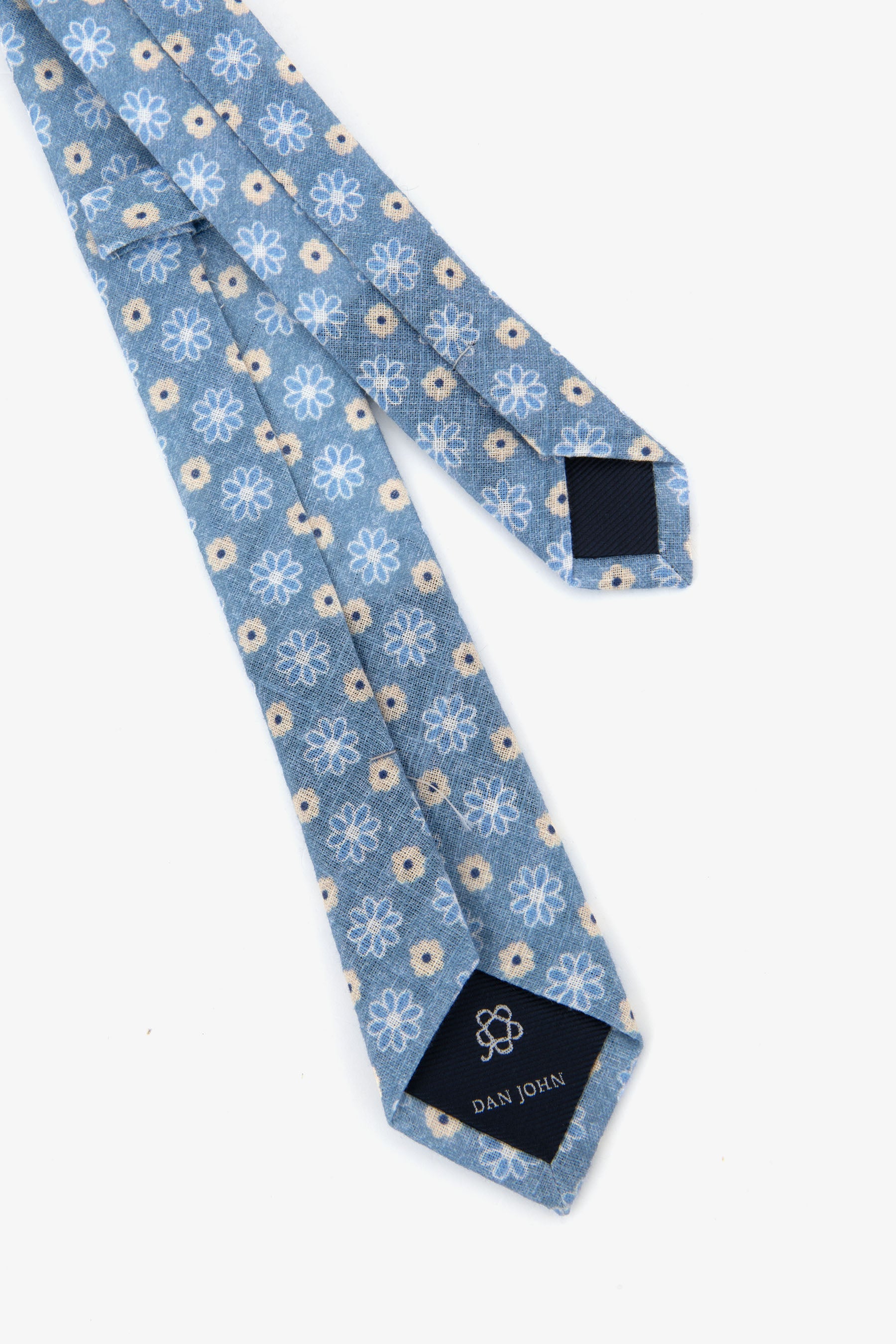 KIDS Light blue floral tie
