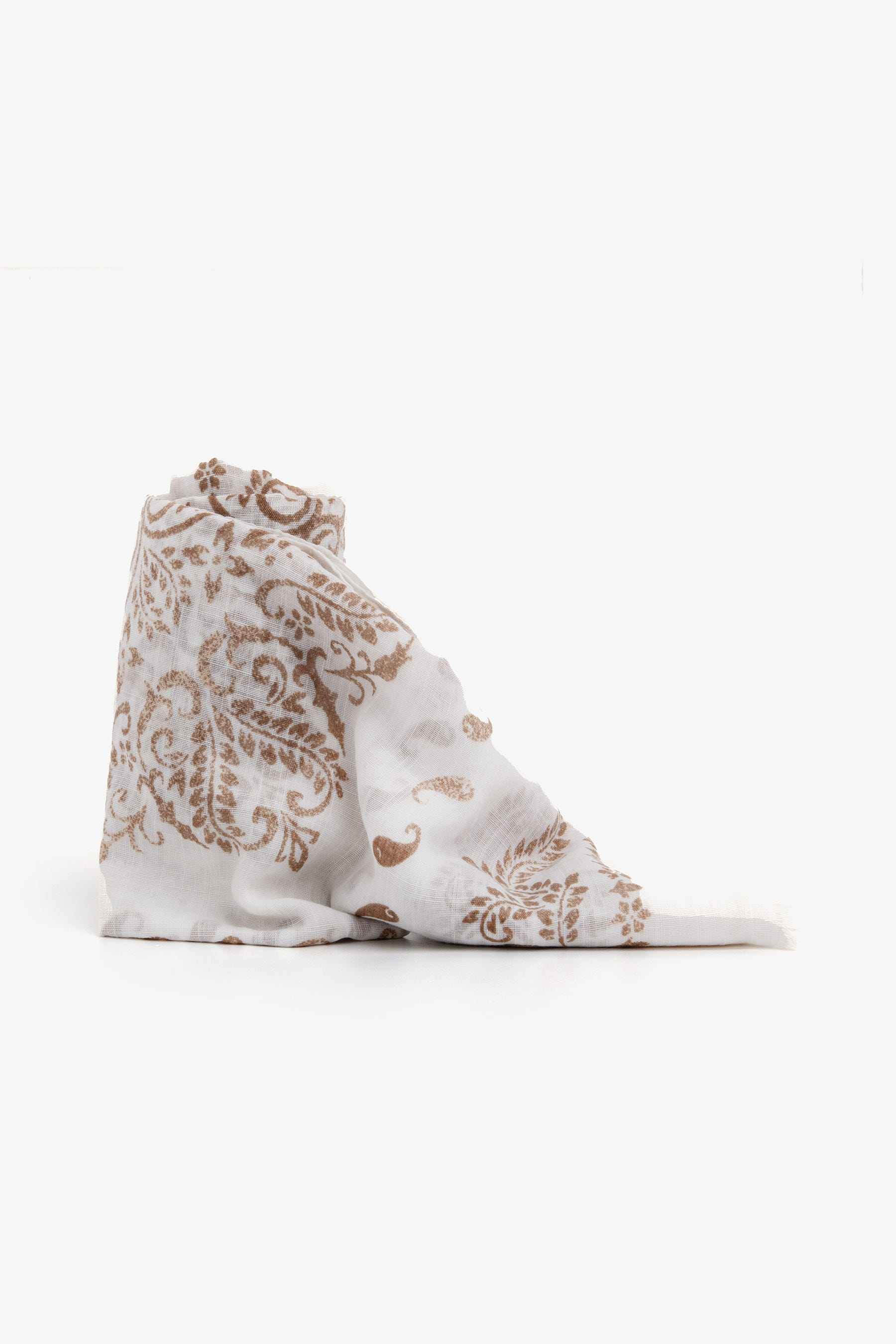 Pashmina disegno cashmere sabbia-Dan John