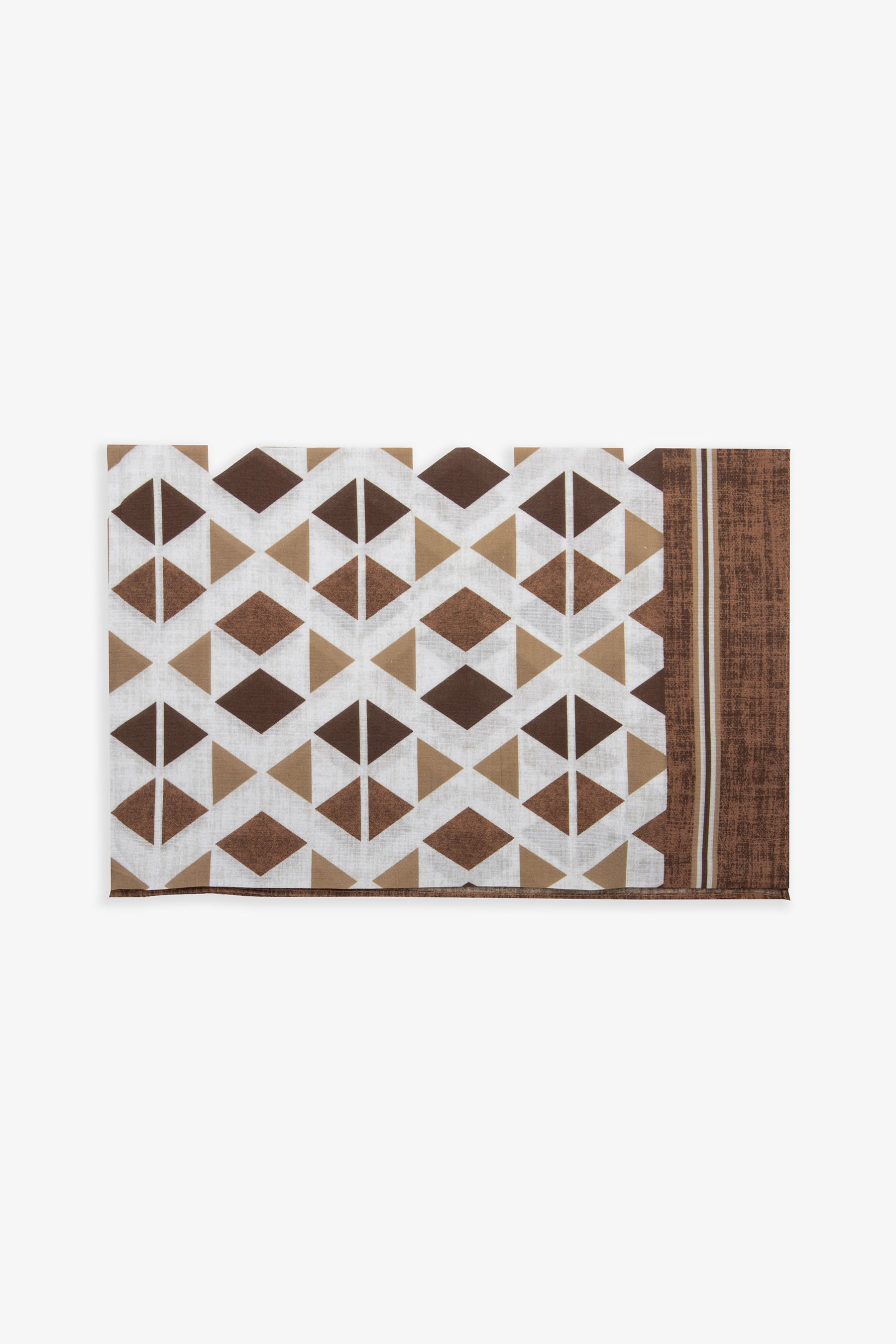 Bandana à motif géométrique tabac