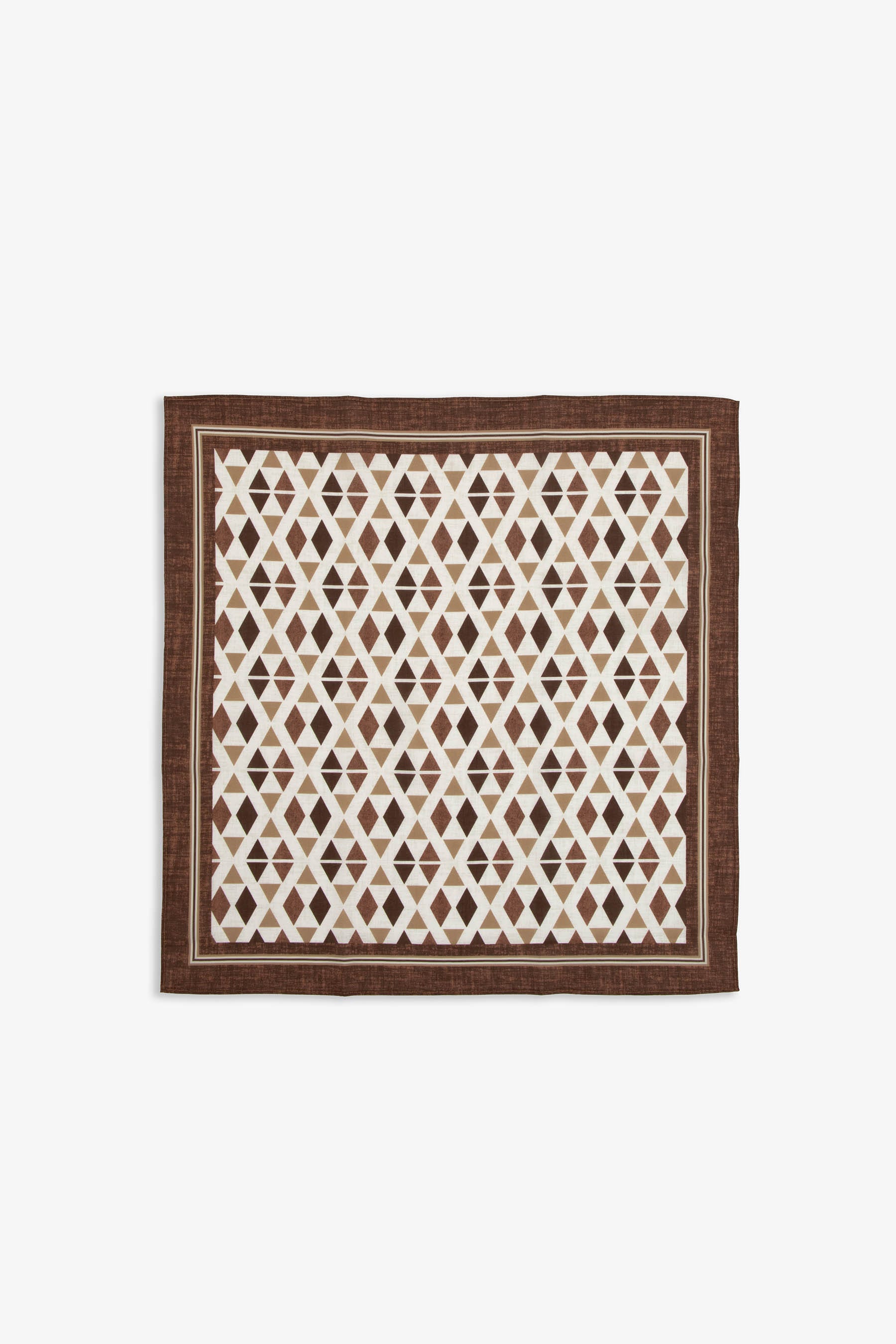 KIDS Tobacco diamond pattern pashmina scarf