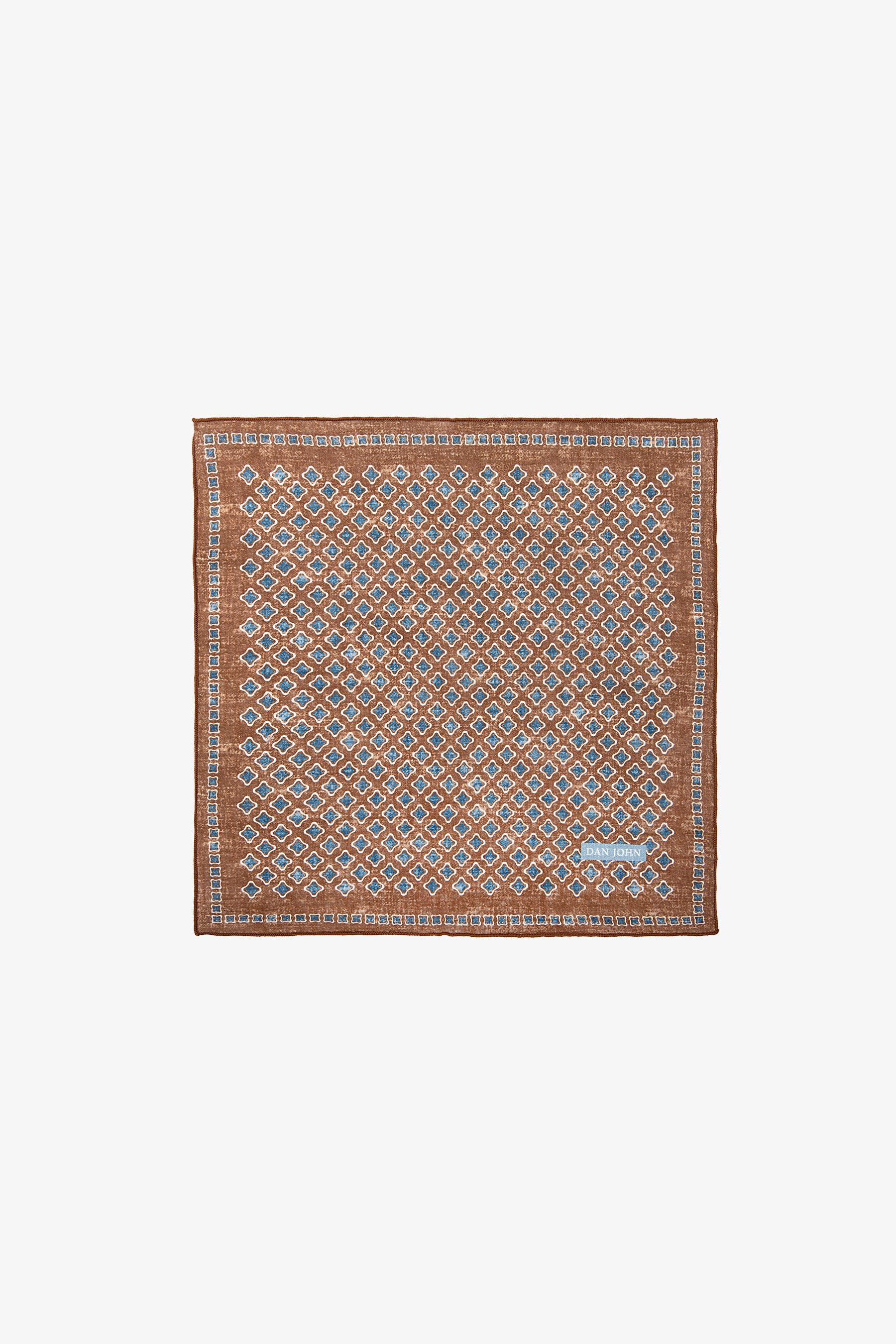 Pochette disegno rombi tabacco-Dan John