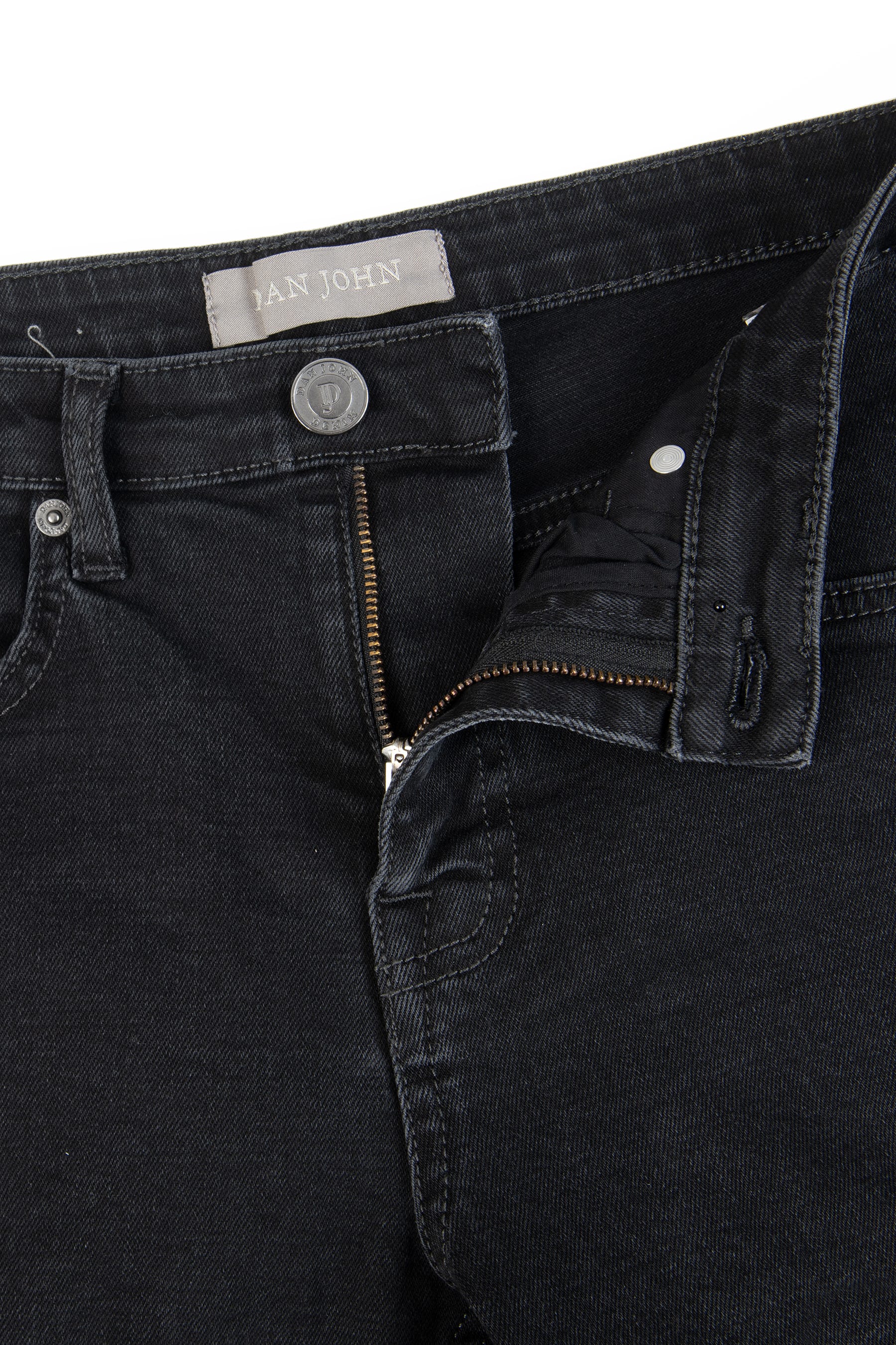 Pantaloni denim nero-Dan John