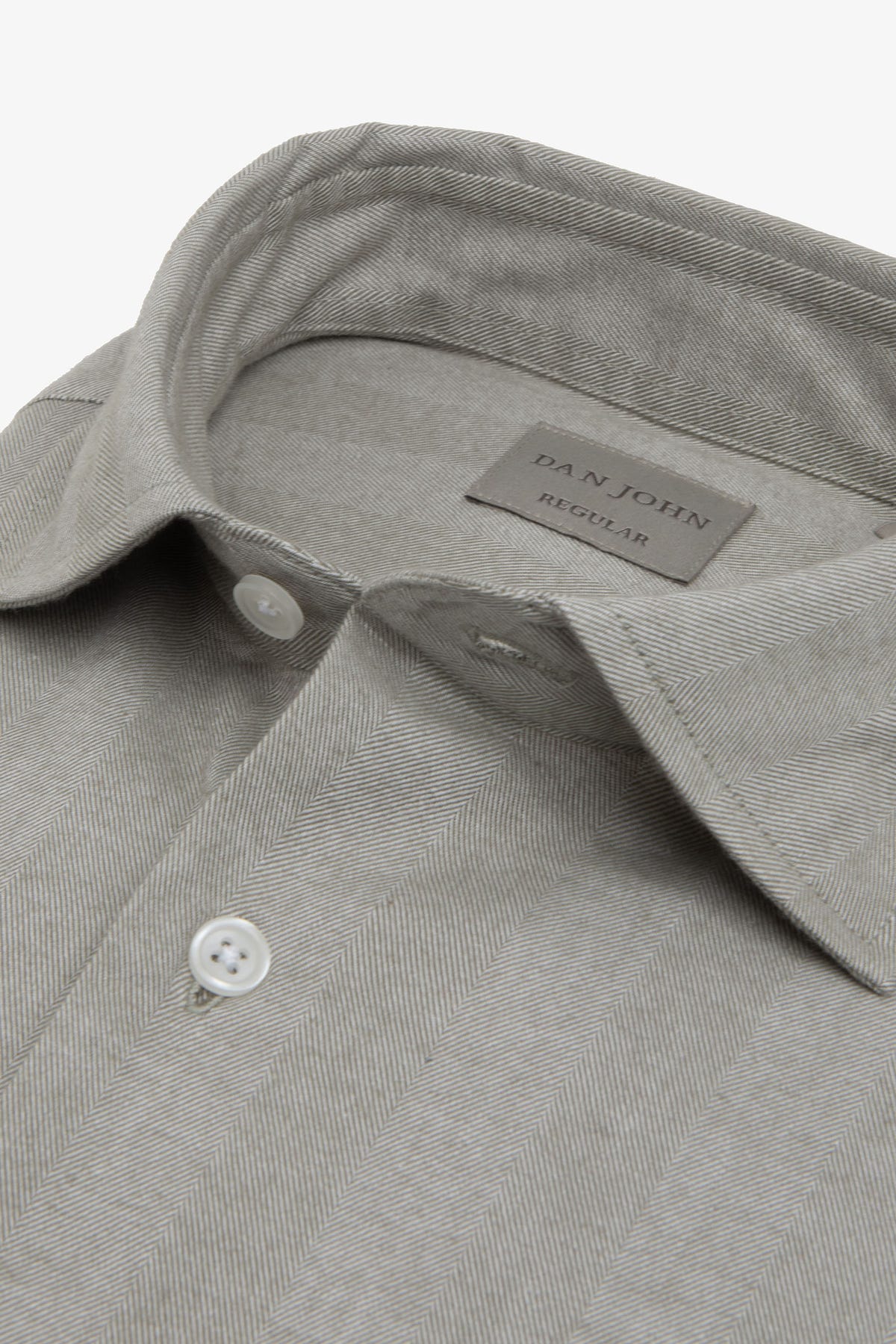Camicia in flanella spigata salvia-Dan John