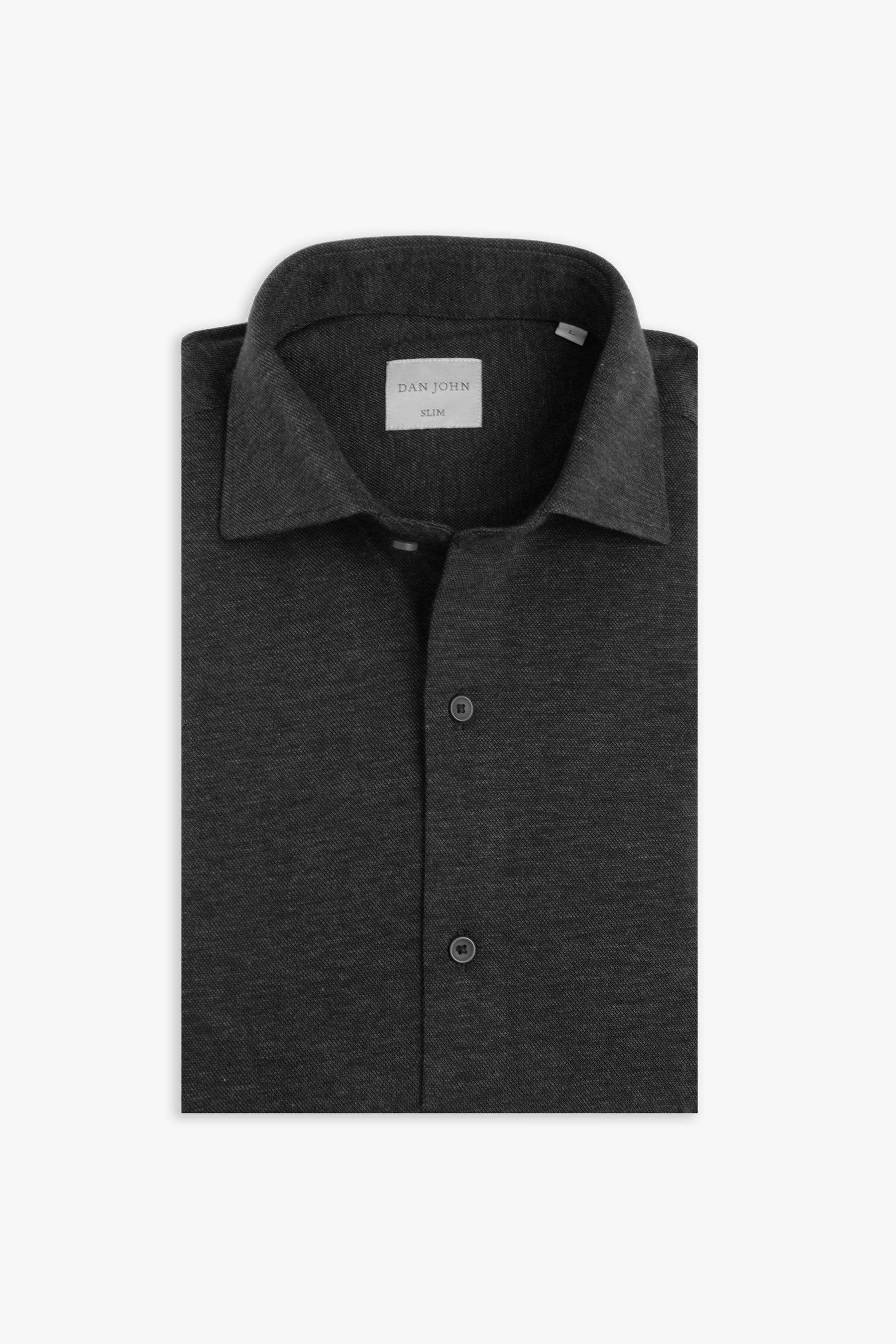 Camicia jersey melange antracite-Dan John