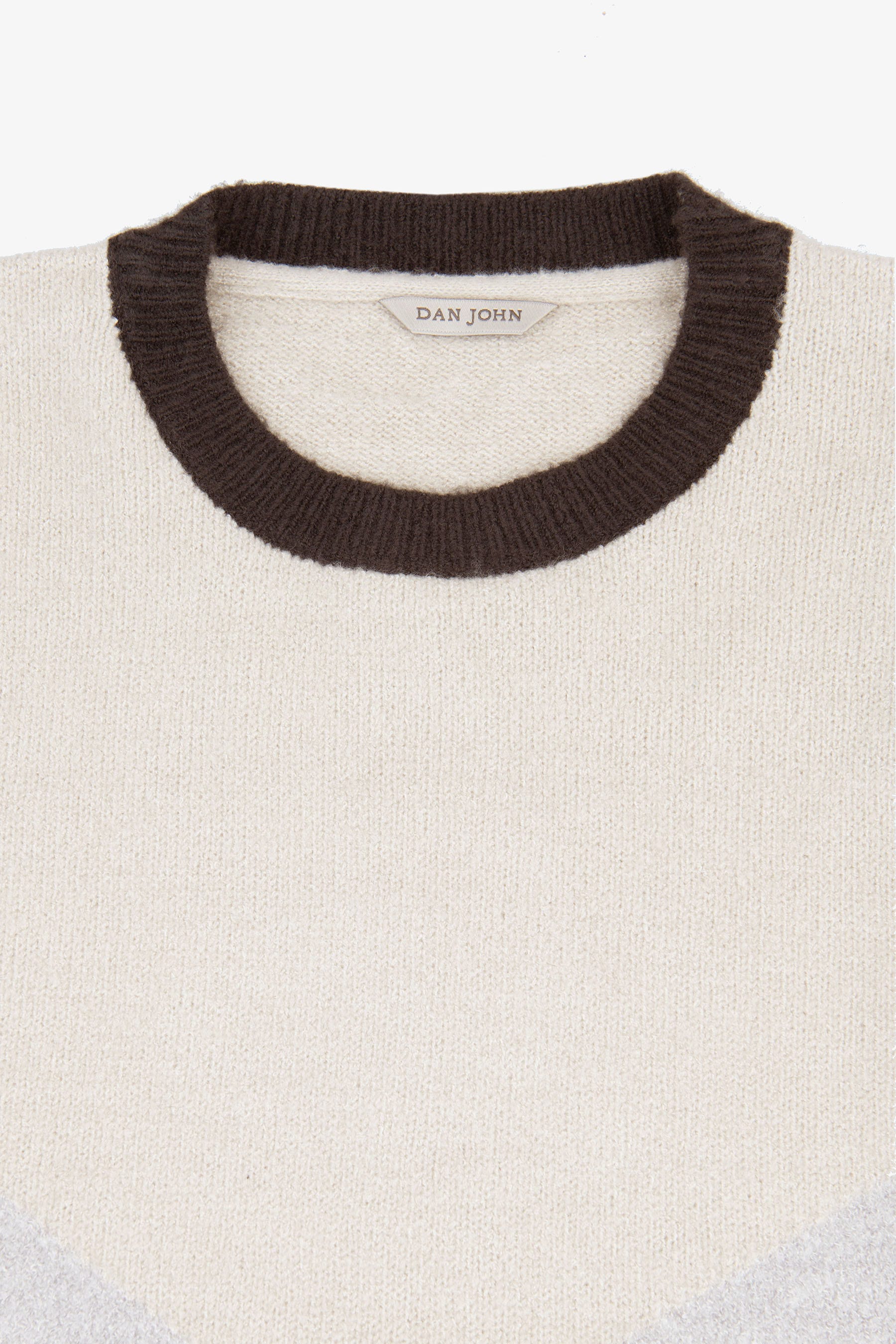 Maglia girocollo block color petrolio-Dan John
