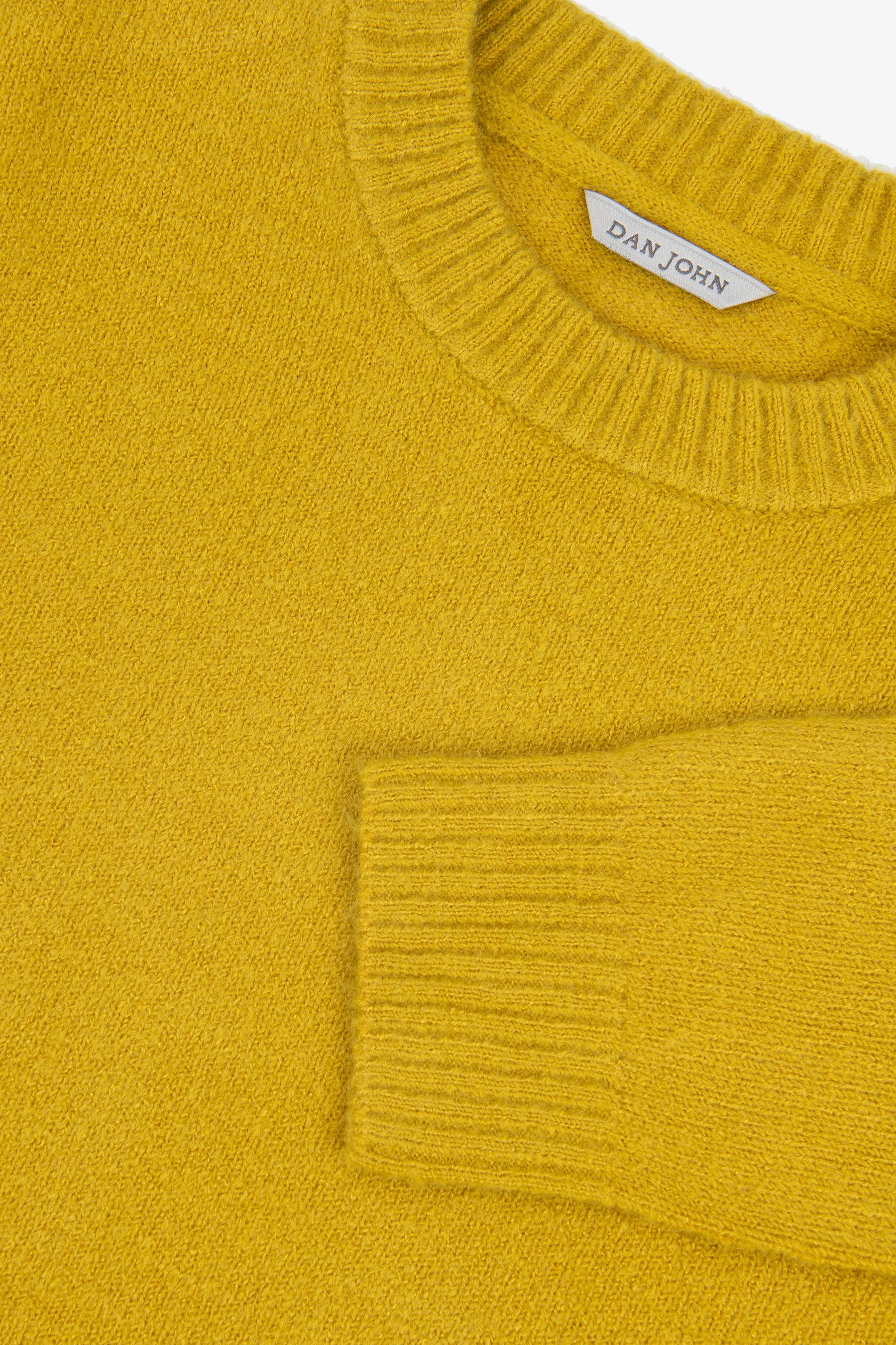 Maglia girocollo effetto termico senape-Dan John